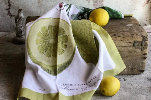 Botanical Lemon Tea Towel Eco Friendly - $7.00