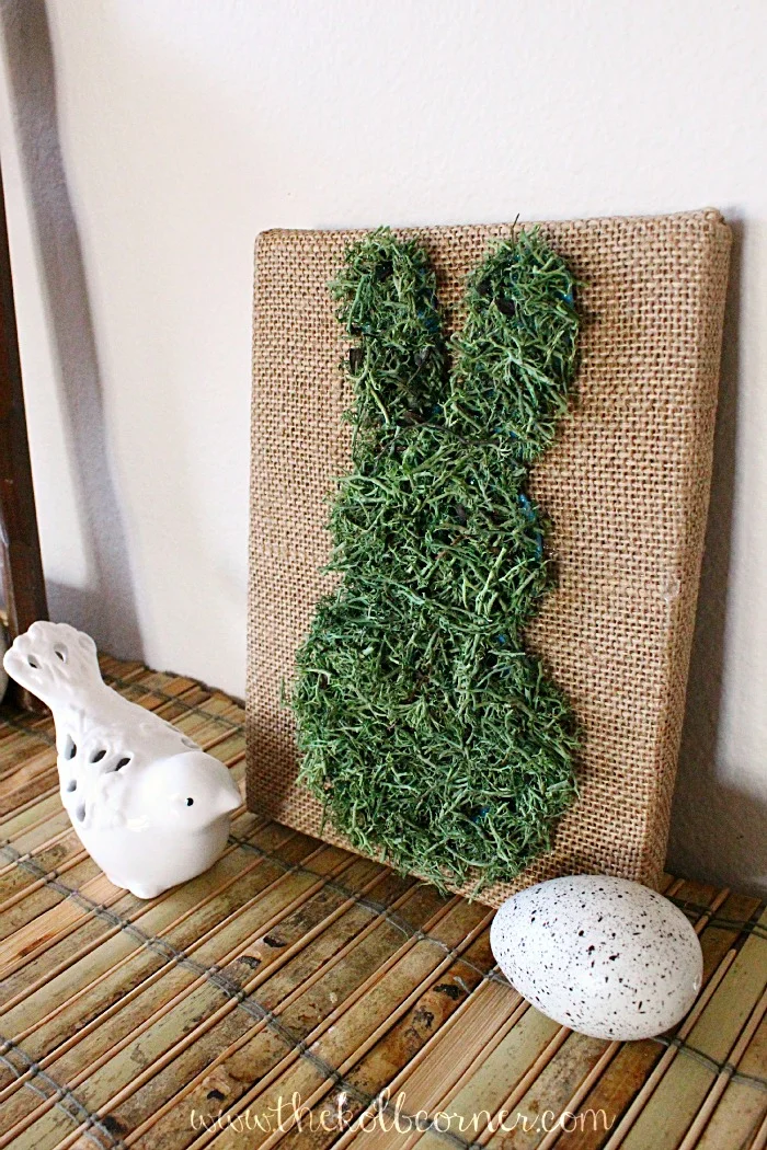 The Kolb Corner - Moss Covered Bunny Canvas DIY