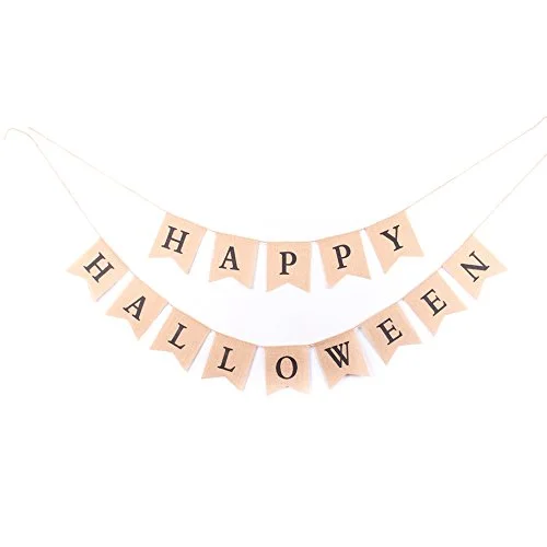 Because we always need a burlap banner! Happy Halloween Burlap Banner - $11.99