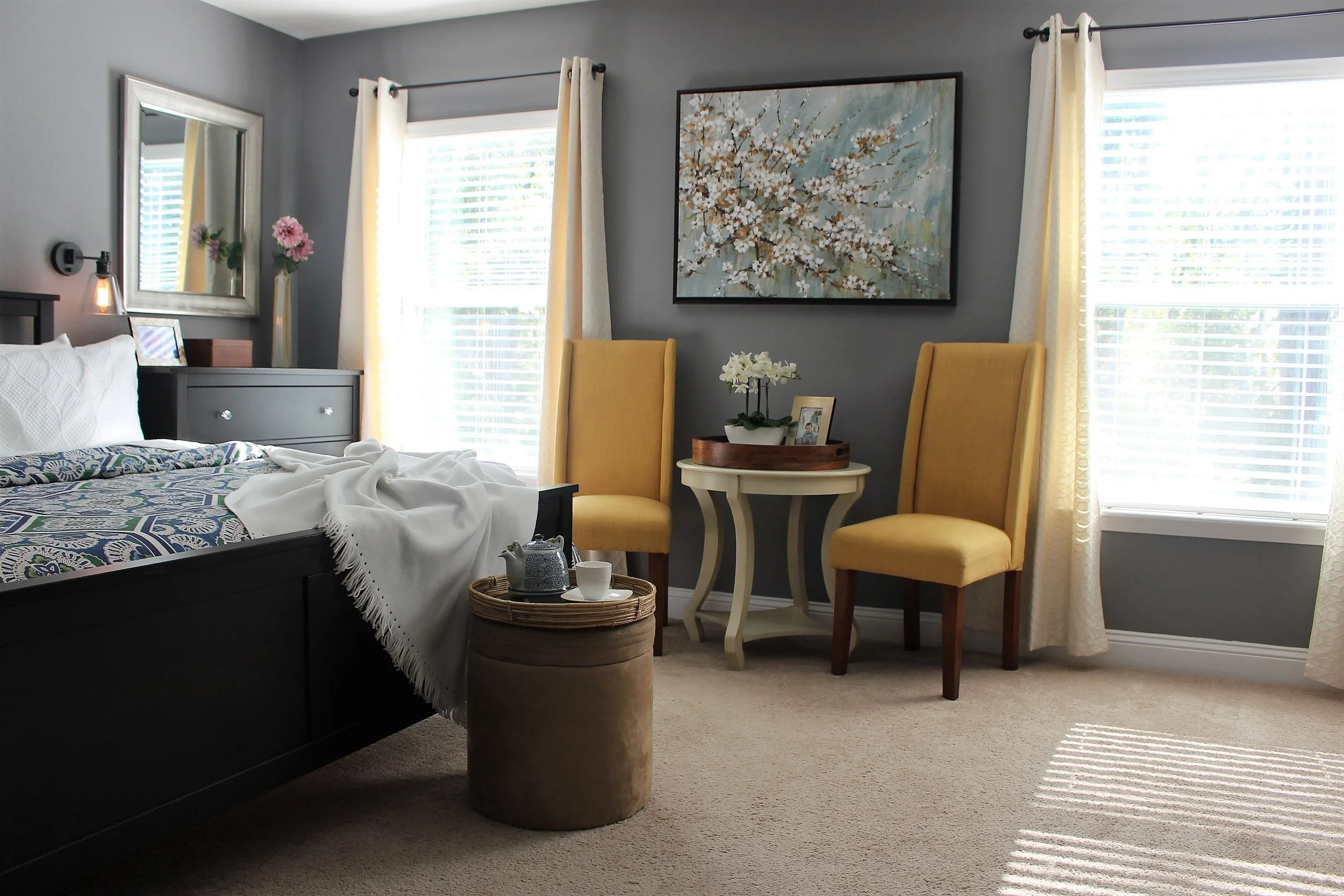 Master Bedroom Winter Decorating