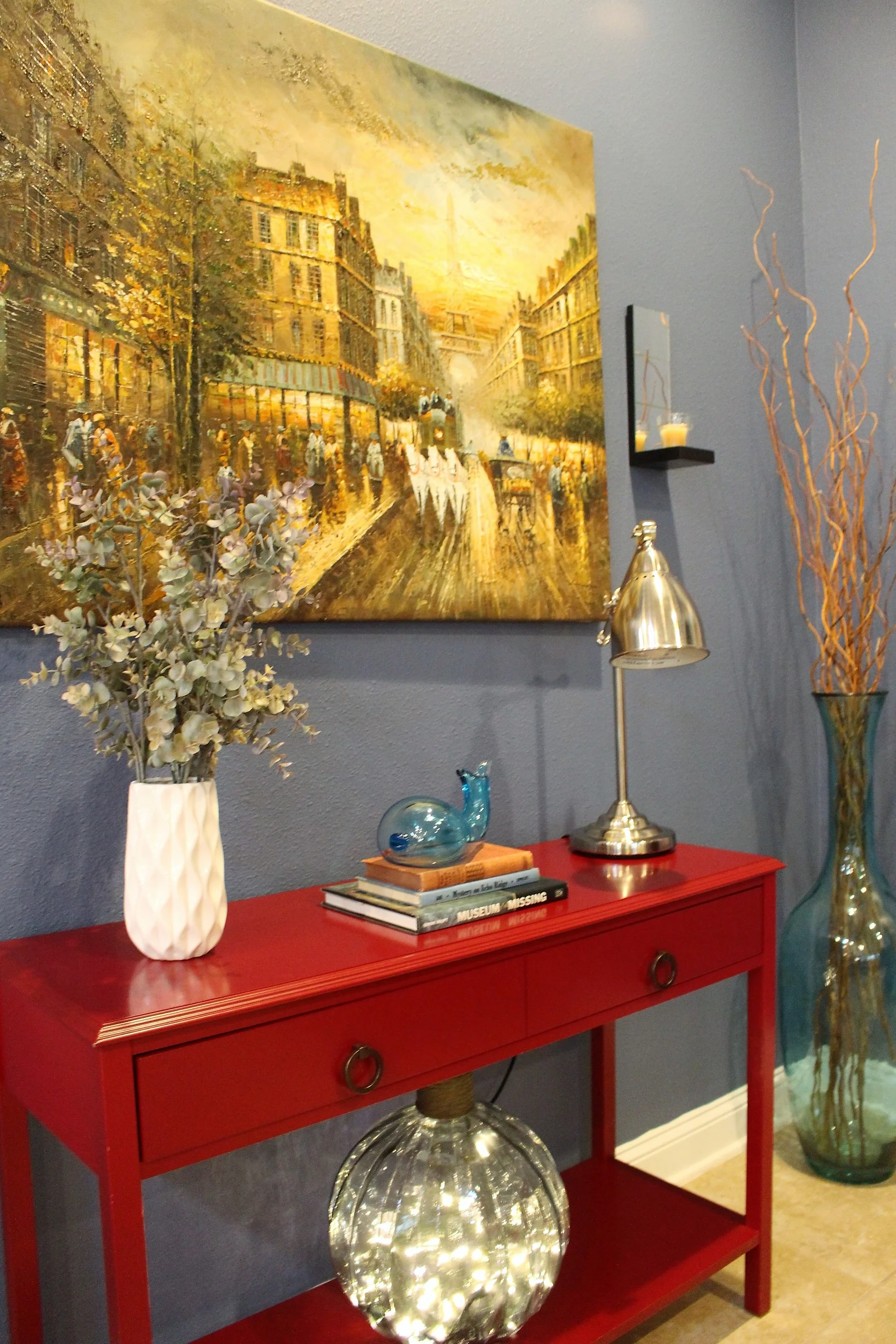 Decorating with faux flowers