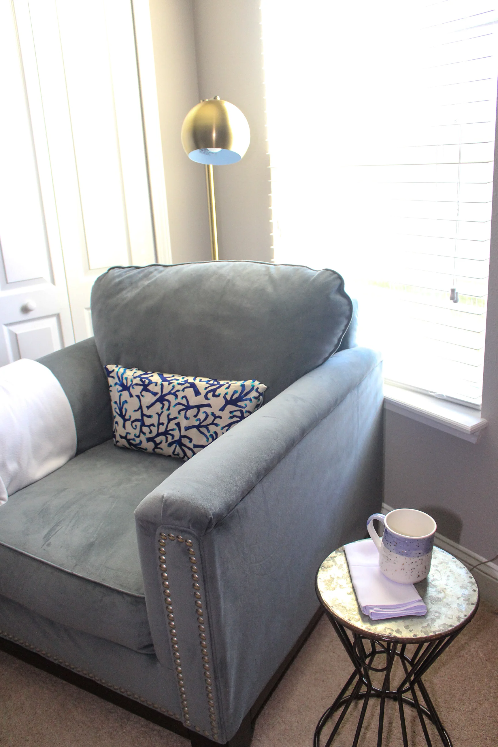 office lounge area on How To Create A Moody Home Office Space House By The Preserve