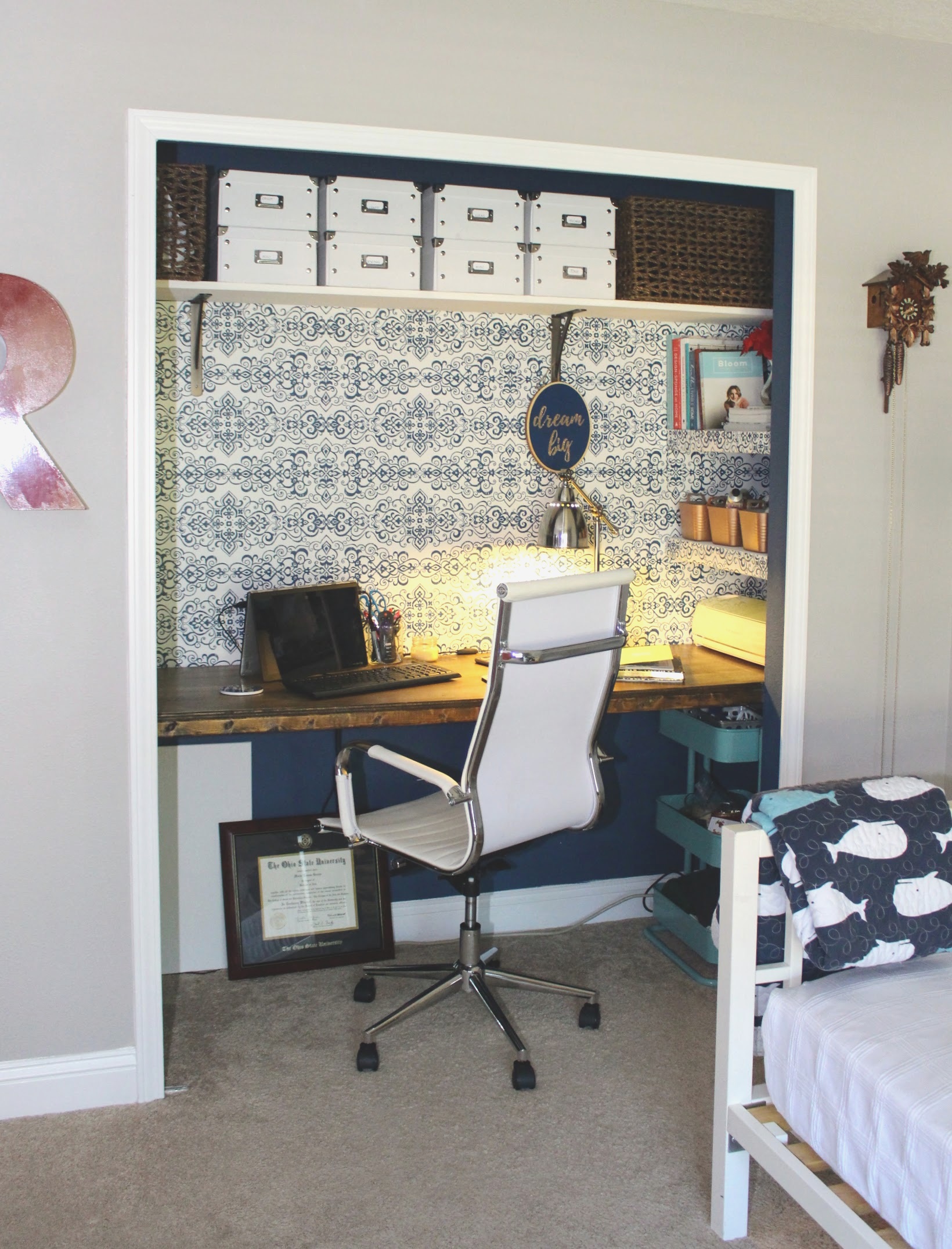 navy baby room