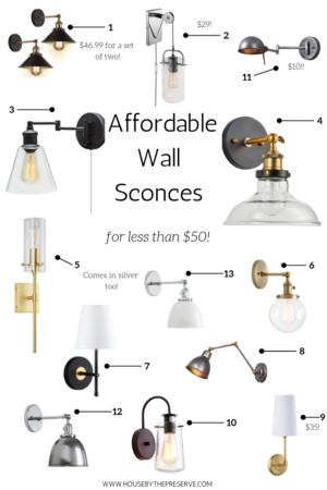 A Roundup of Affordable Wall Sconces to Transform your Space — House by ...