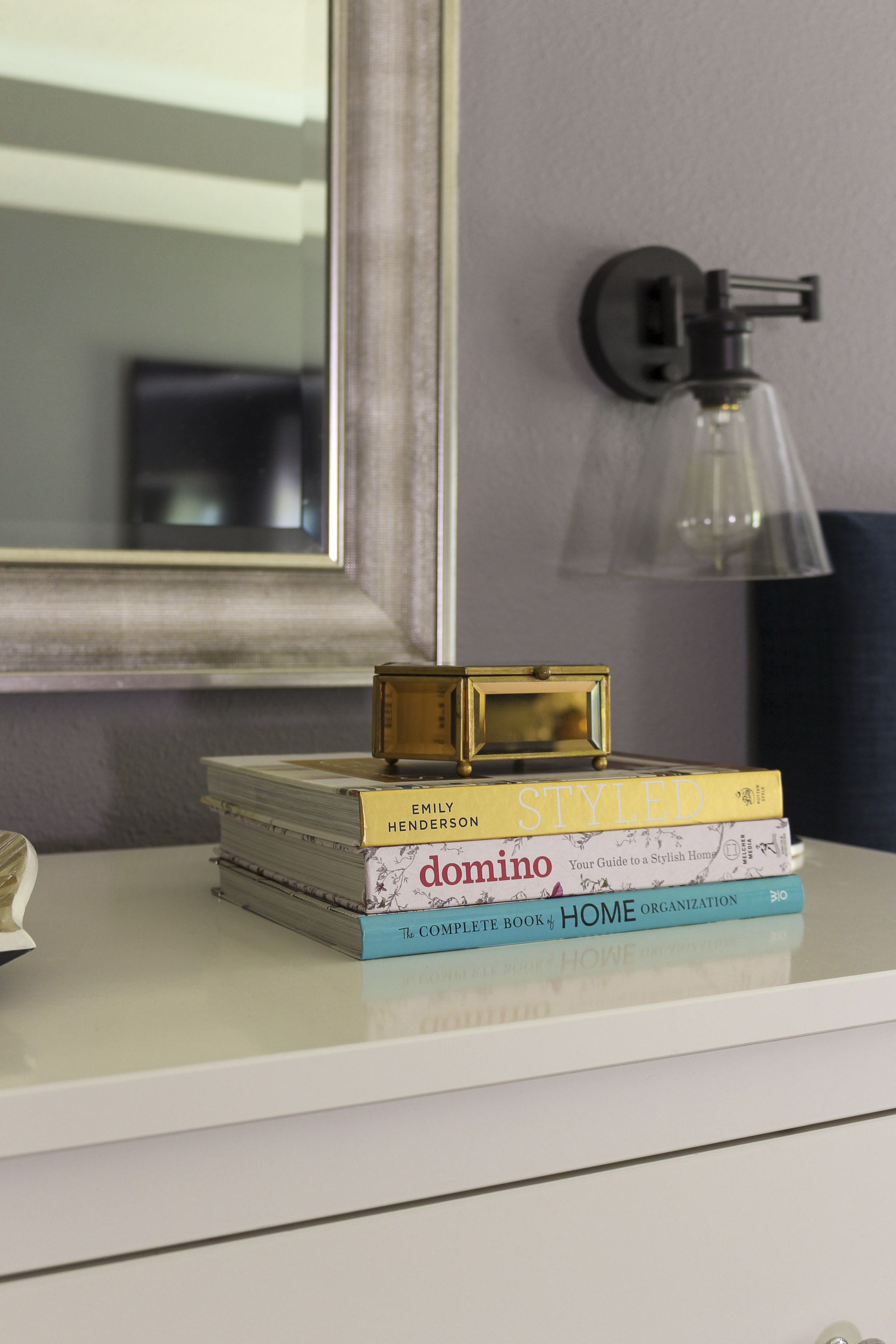 master bedroom nightstand decor
