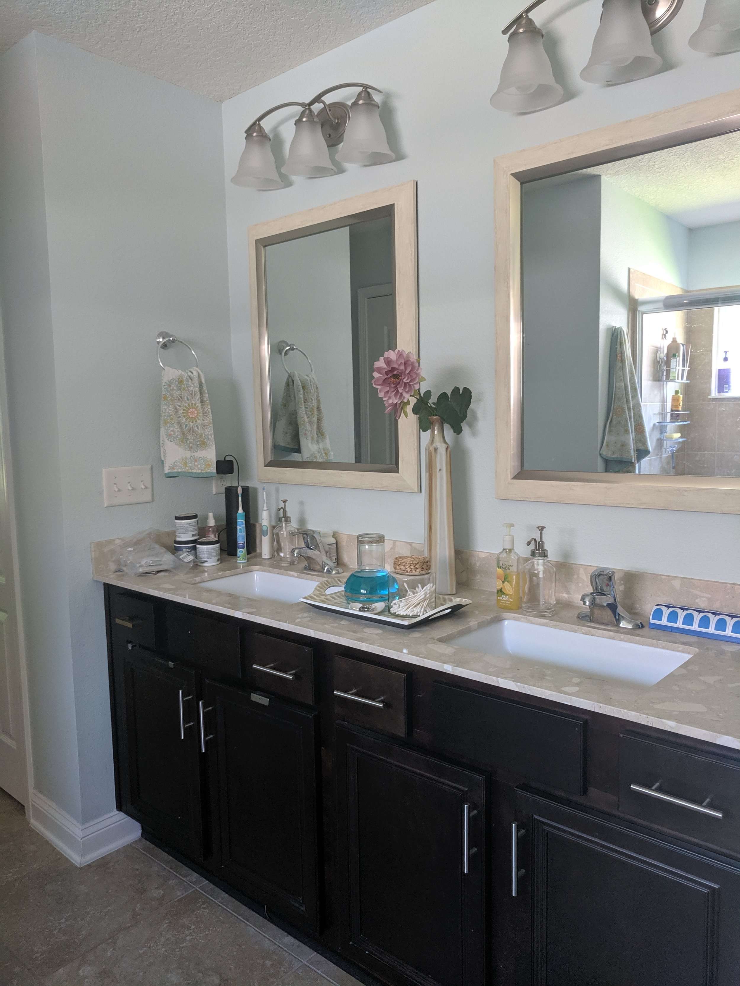 BEFORE - Master bathroom vanity