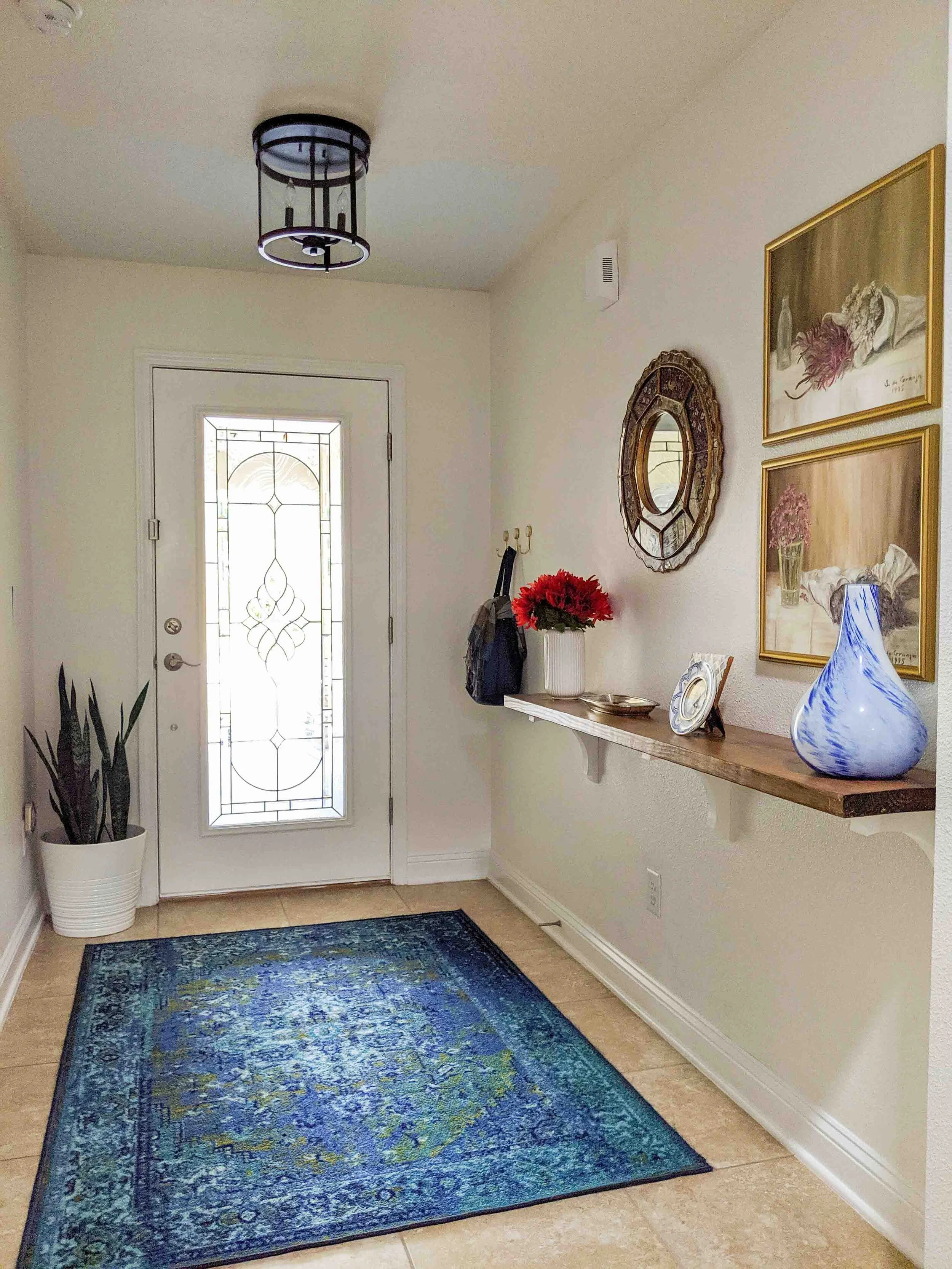 Fall Entryway - House by the Preserve
