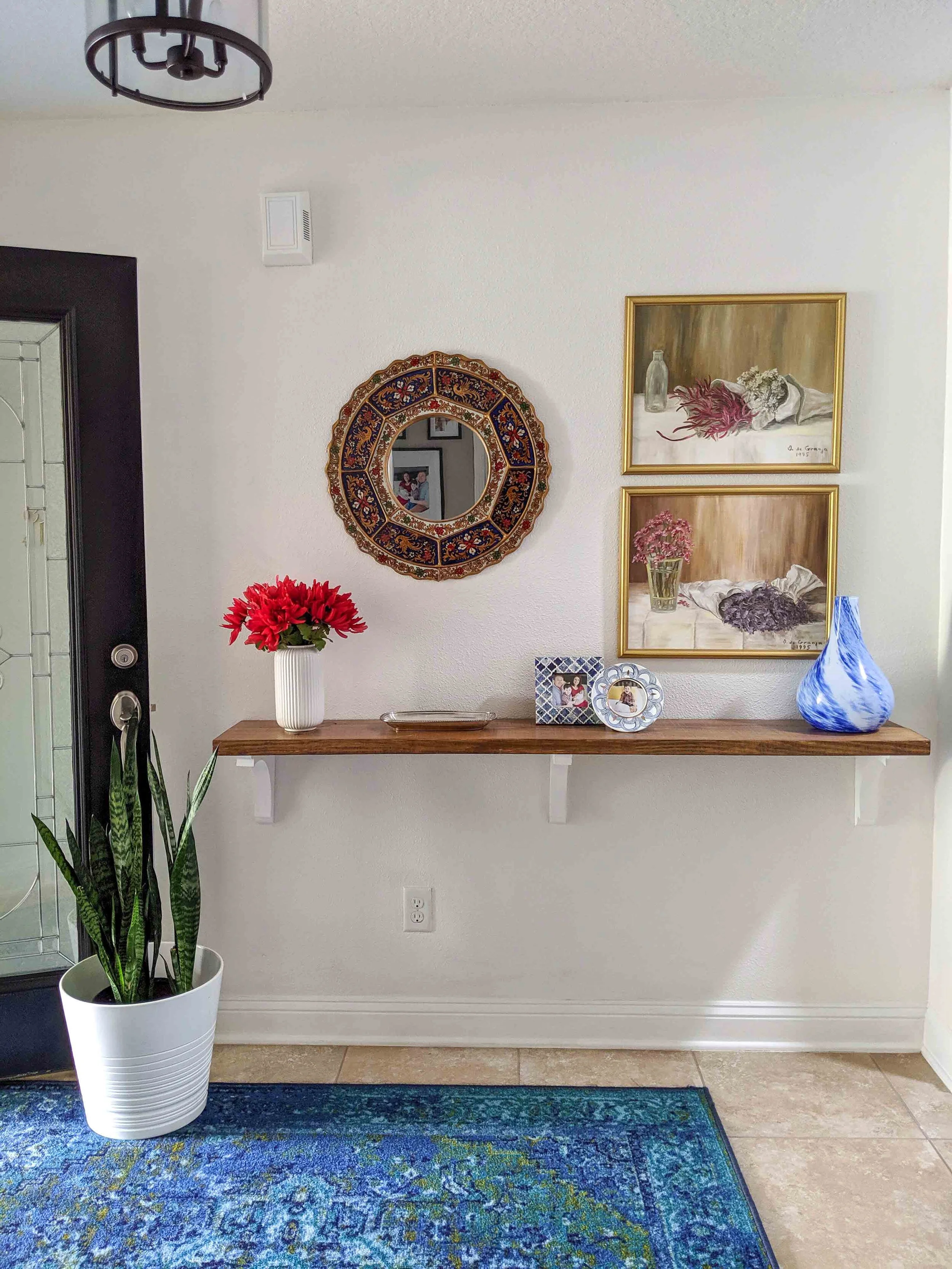 Fall Entryway - House by the Preserve
