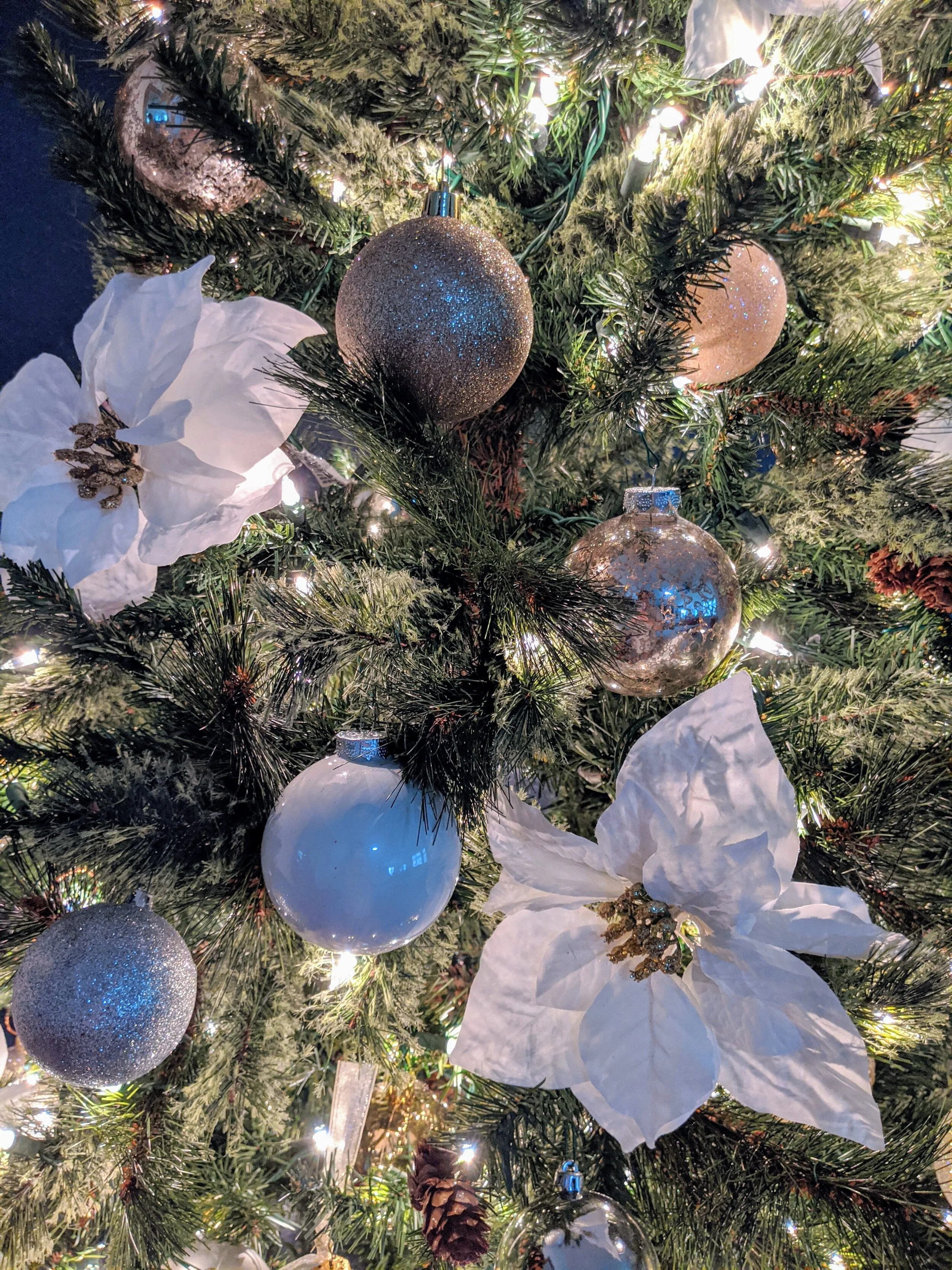 Christmas tree decorating