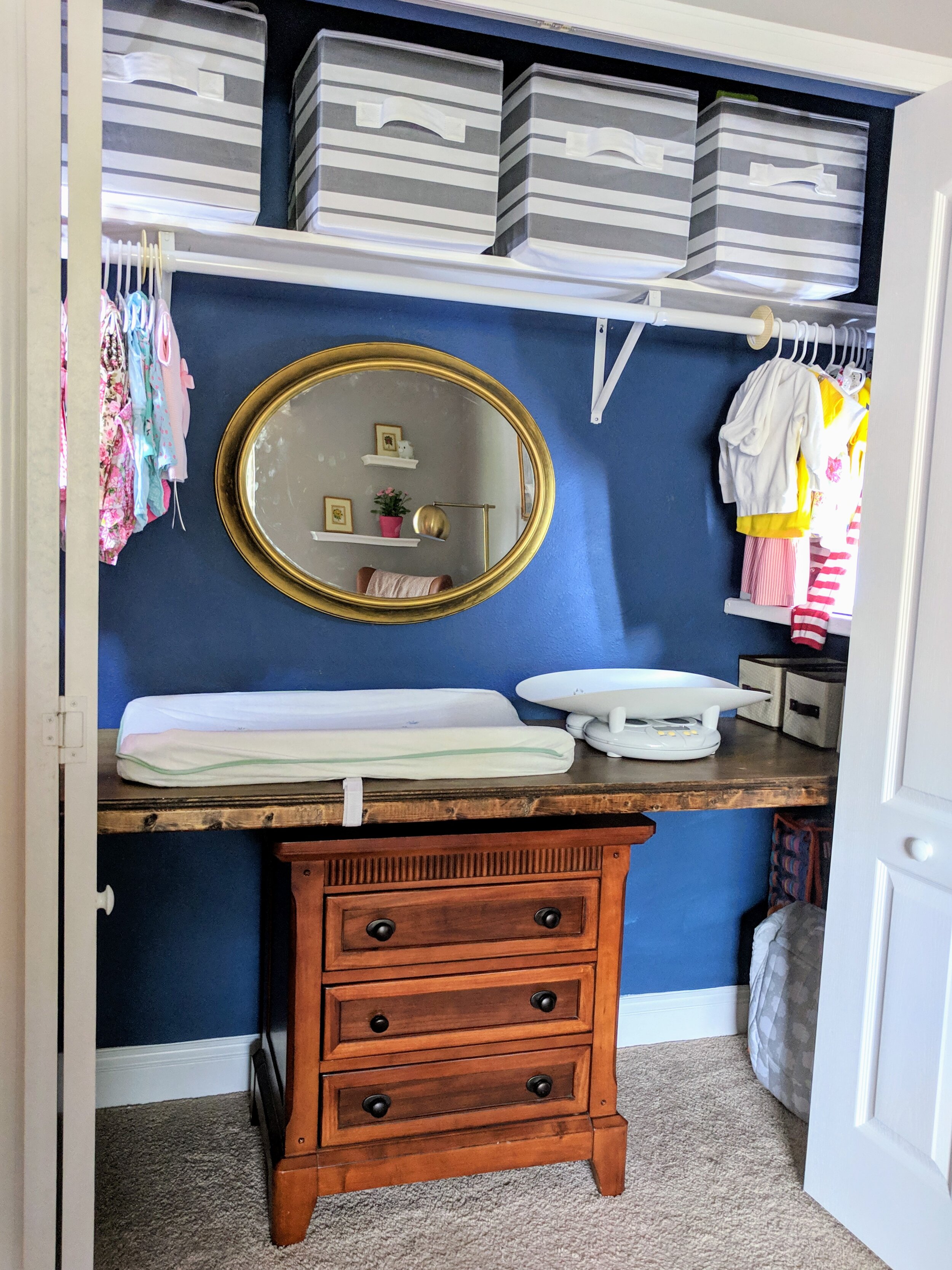 nursery closet - house by the preserve