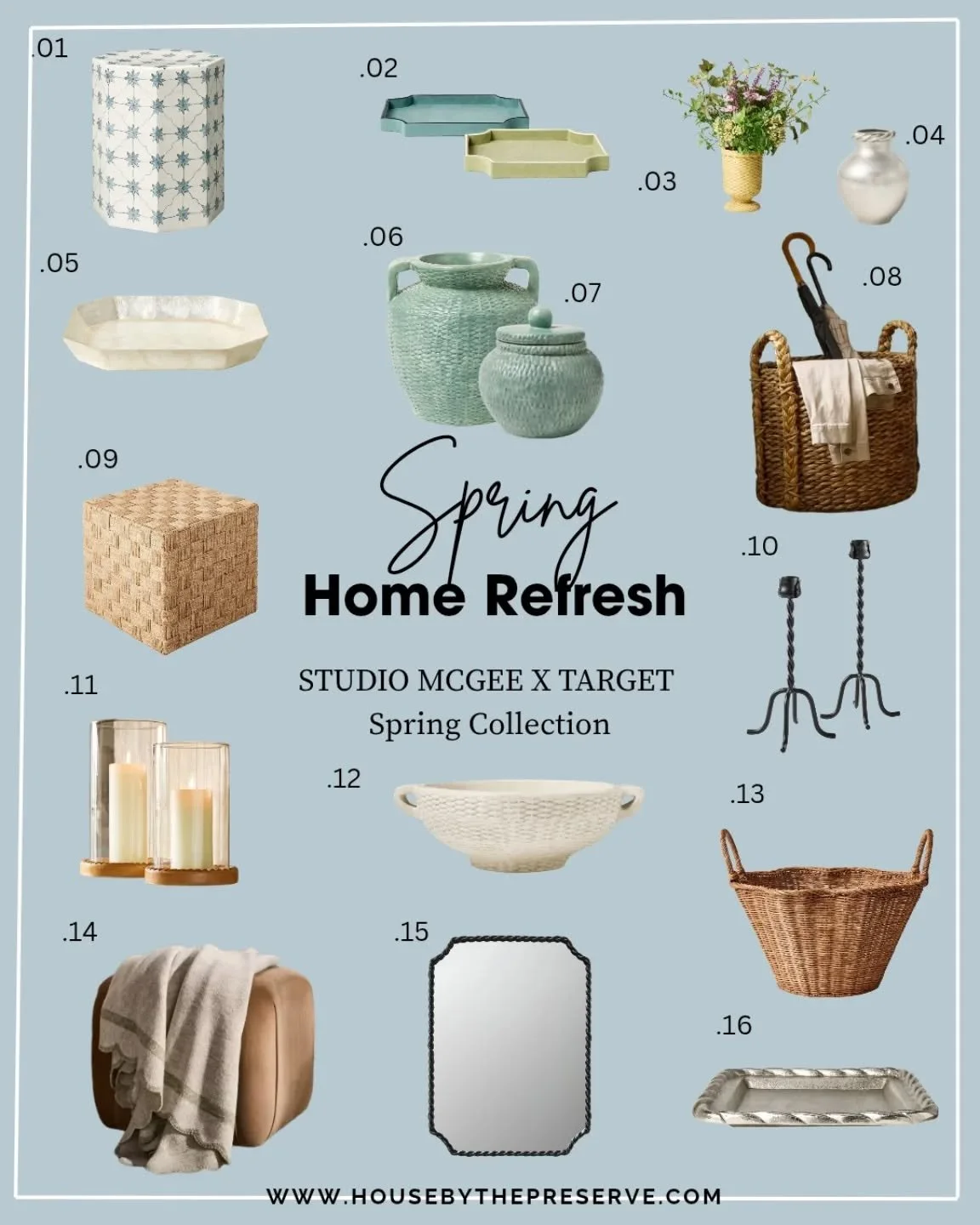 The moment it turns cold in Florida my mind turns to Spring!🌿 Obsessed with the Studio McGee x Target 2026 Spring Collection and its incredible focus on a vintage, collected aesthetic. These affordable finds are giving all the feels of a well-travel