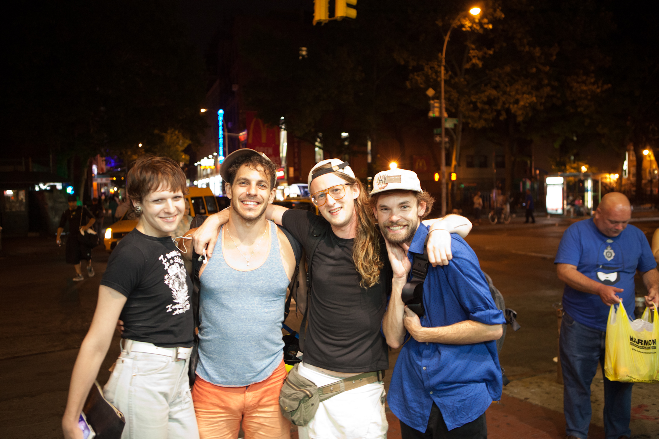  Hari Neff and Queer|Art|Mentorship Fellow Colin Self at the August 2014 screening of  The Queen. ( Photo by Ryan Morris) 