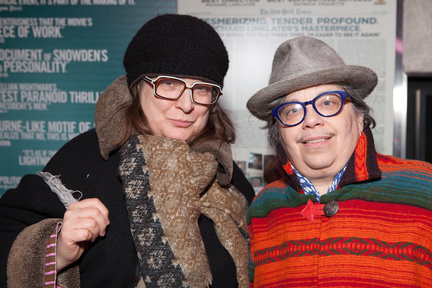  Queer|Art|Mentorship Mentor Carrie Moyer and partner Sheila Pepe at the February 2015 &nbsp; screening of  A Litany for Survival: The Life and Work of Audre Lorde. &nbsp;(Photo by Ryan Morris) 