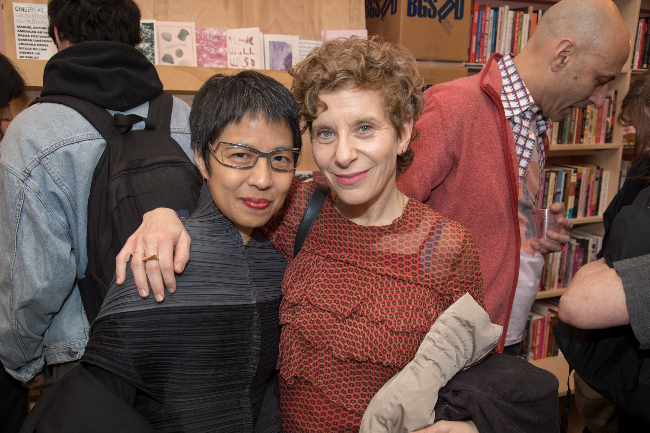 2019 Queer|Art|Prize Judge Lana Lin and 2018-2019 QAM Mentor Elisabeth Subrin  (photo by Cayetana Suzuki)