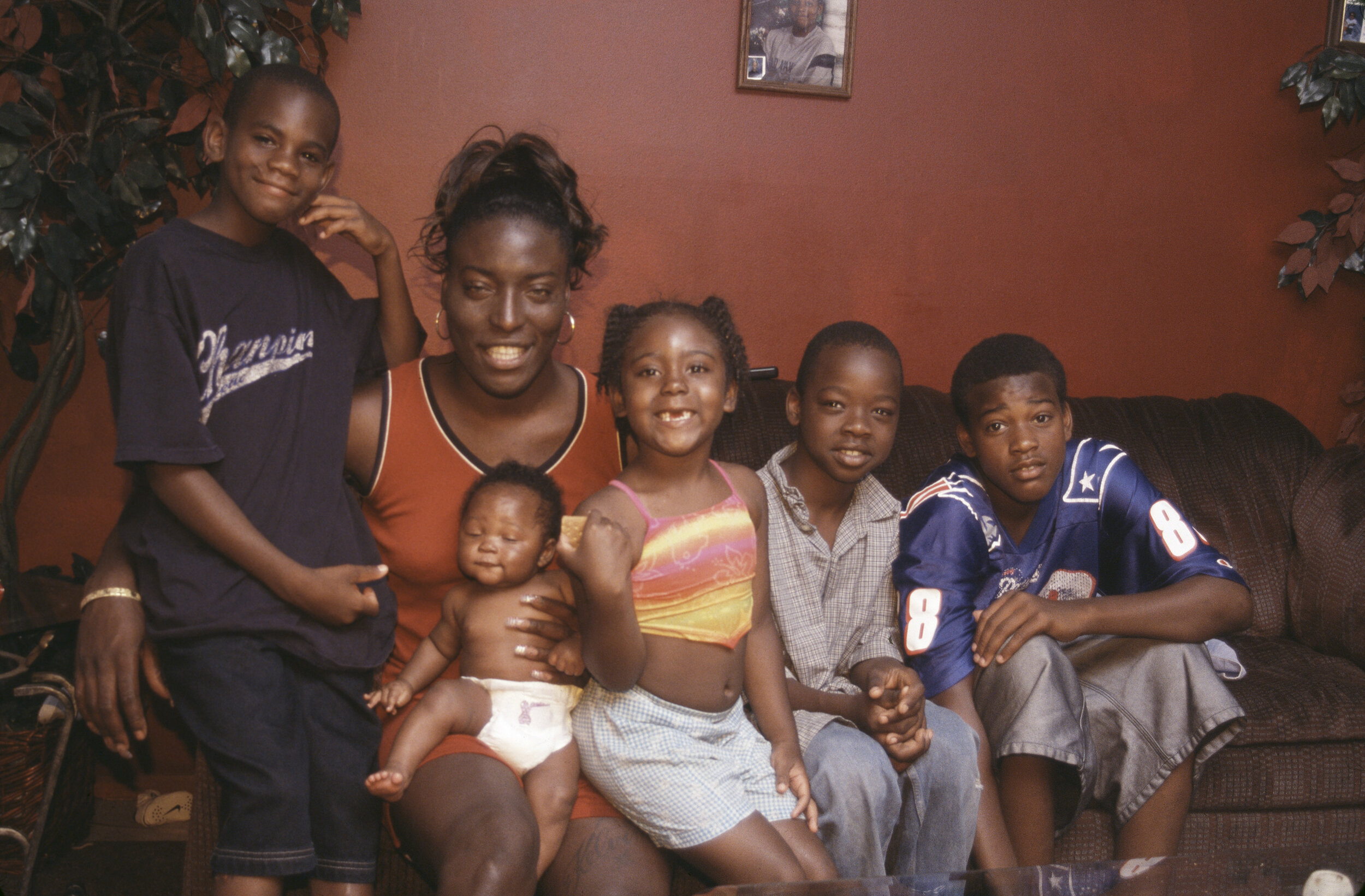 Inkera with her aunt's children, Schenectady, NY (Copy)