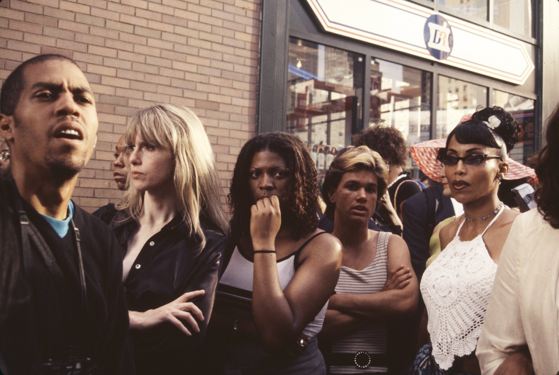 Participants at a vigil, NYC