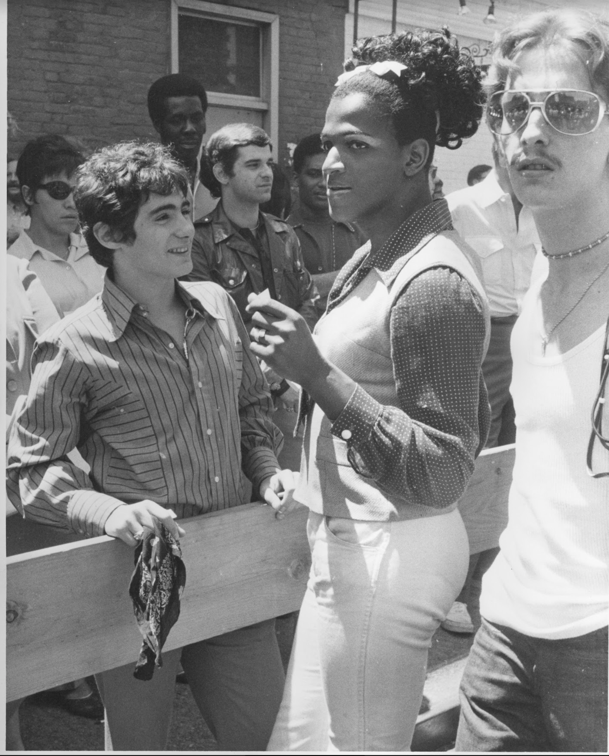 Leonard Fink (b. 1930-1992) Marsha P Johnson at the First Christopher Street Liberation Day March
