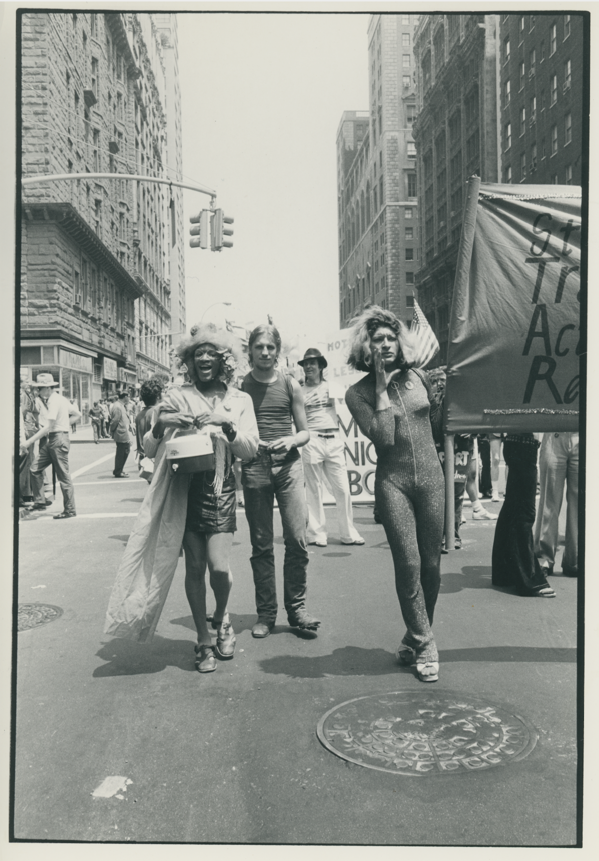 Leonard Fink (b. 1930-1992) Street Transvestites Action Revolutionaries at the Christopher Street Liberation Day March