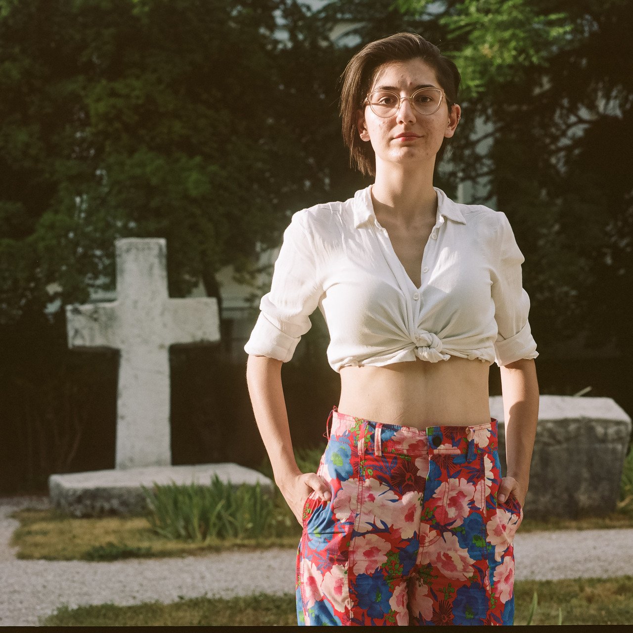 "Lydia in the National History Museum in Sarajevo, Bosnia and Herzegovina."