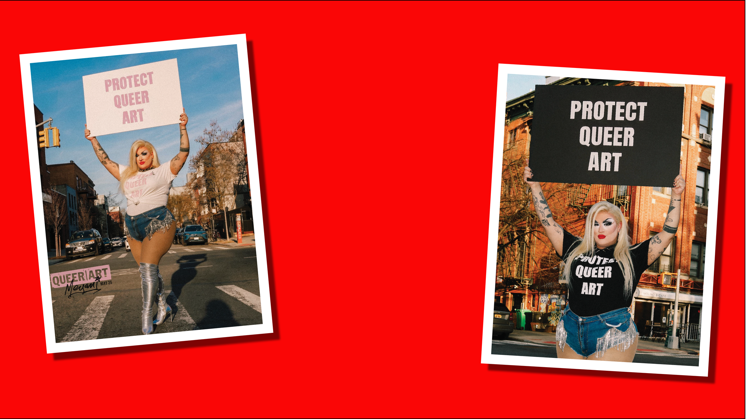   THE QA TEE SHOP    Shop the   Limited-Edition   Queer|Art x Megami Tee    Learn More  