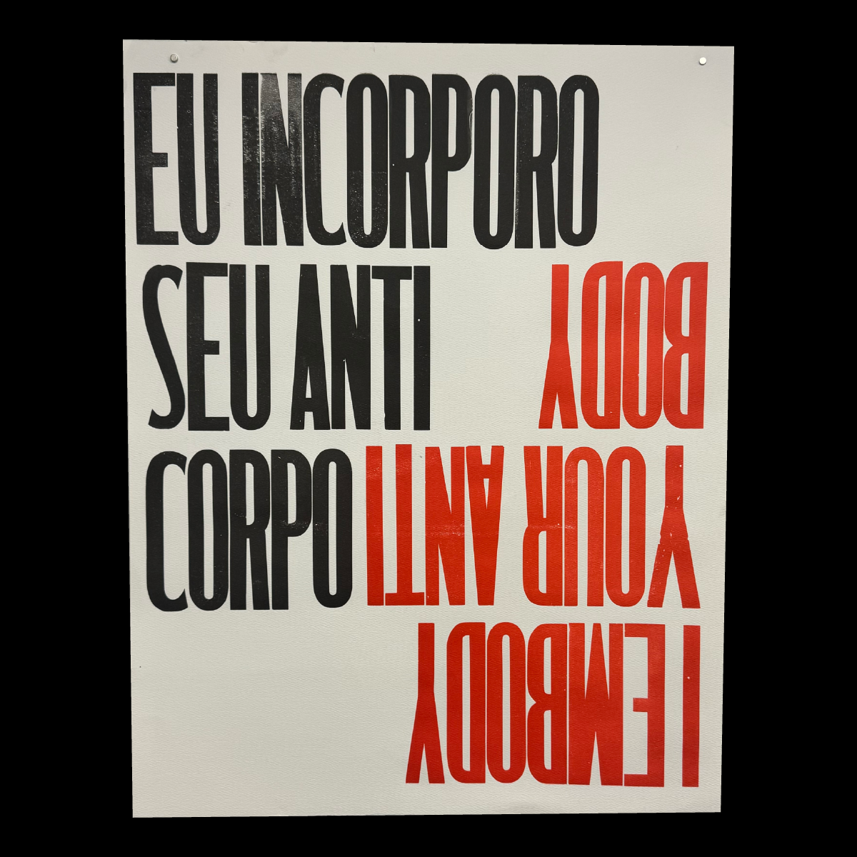 I Embody Your Antibody (Eu Incorporo seu Anticorpo) (2022) by Rodrigo Moreira
