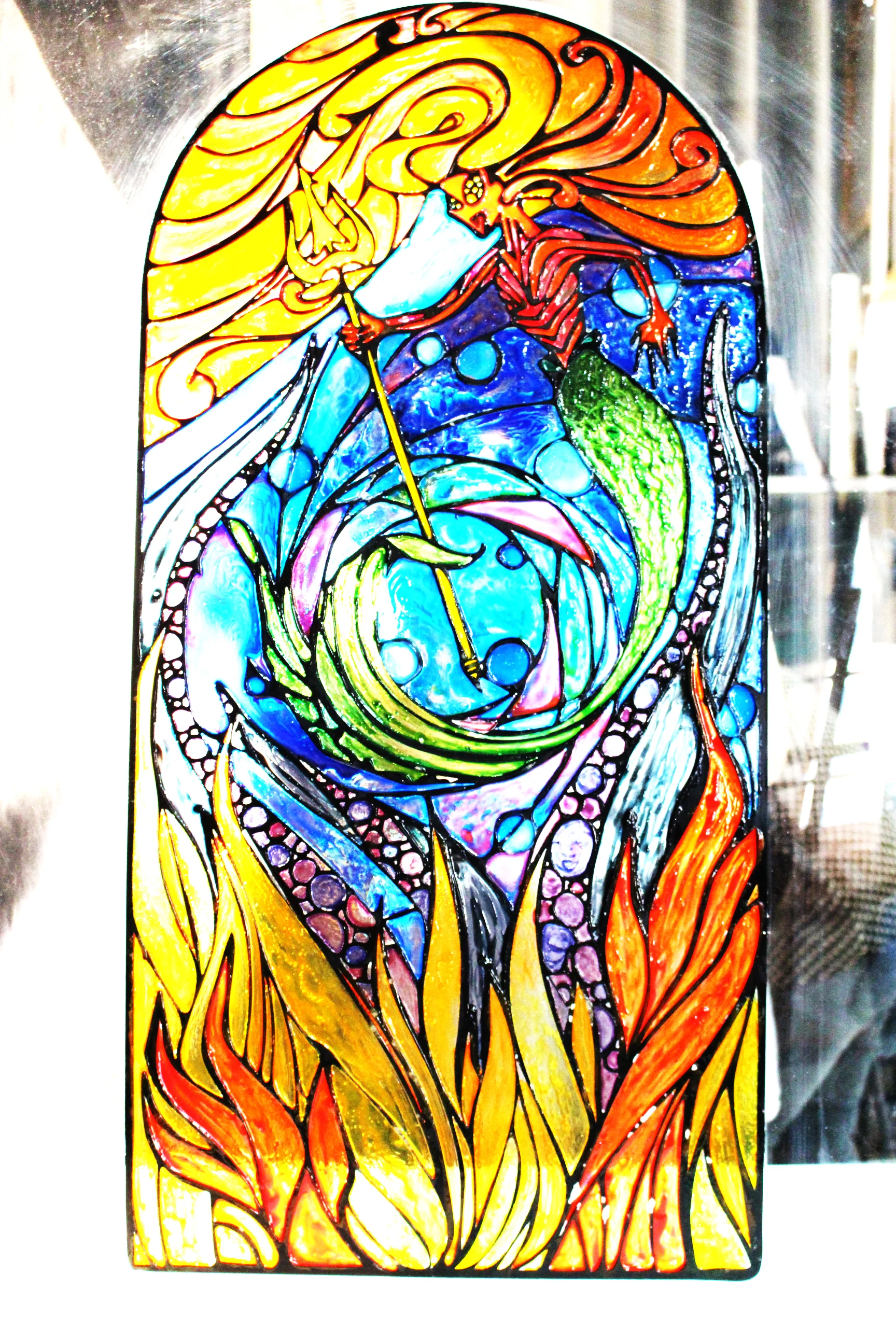 Stained glass window