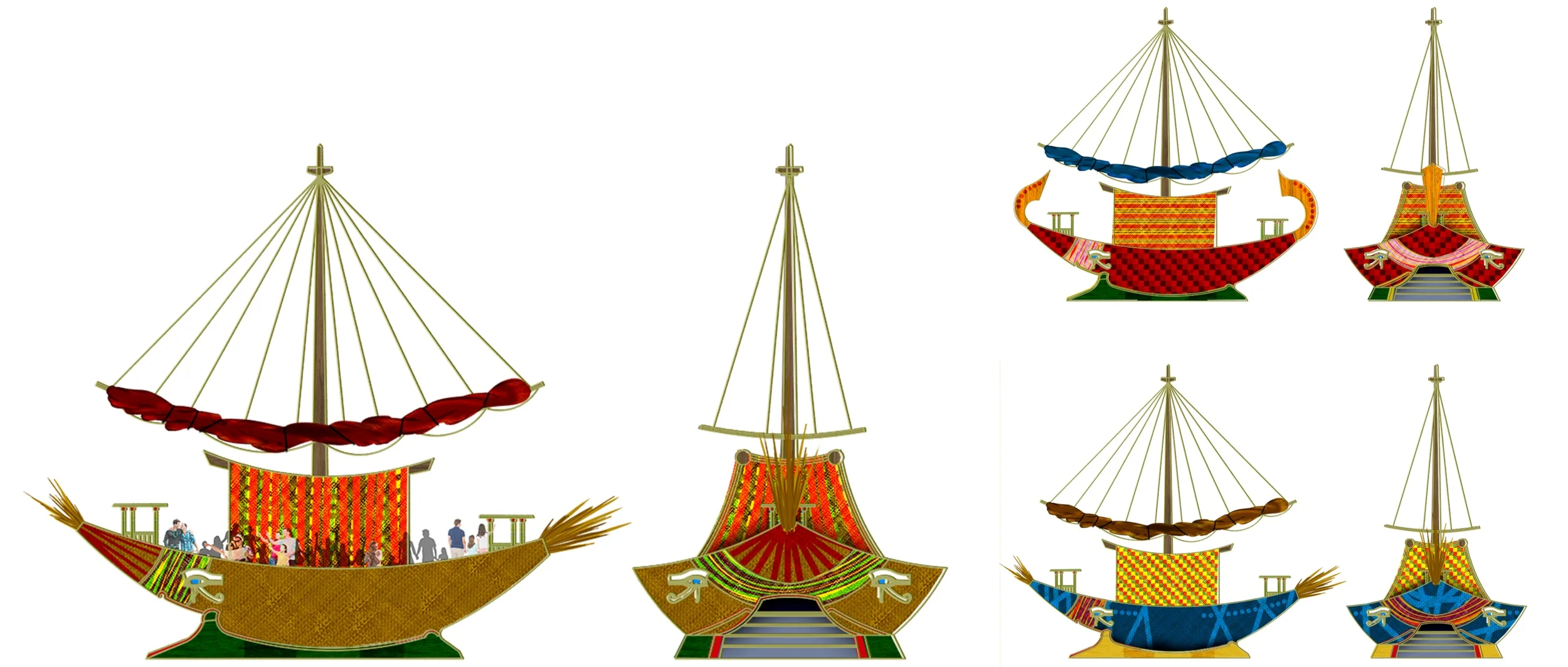 Felucca designs by Triet K. Nguyen