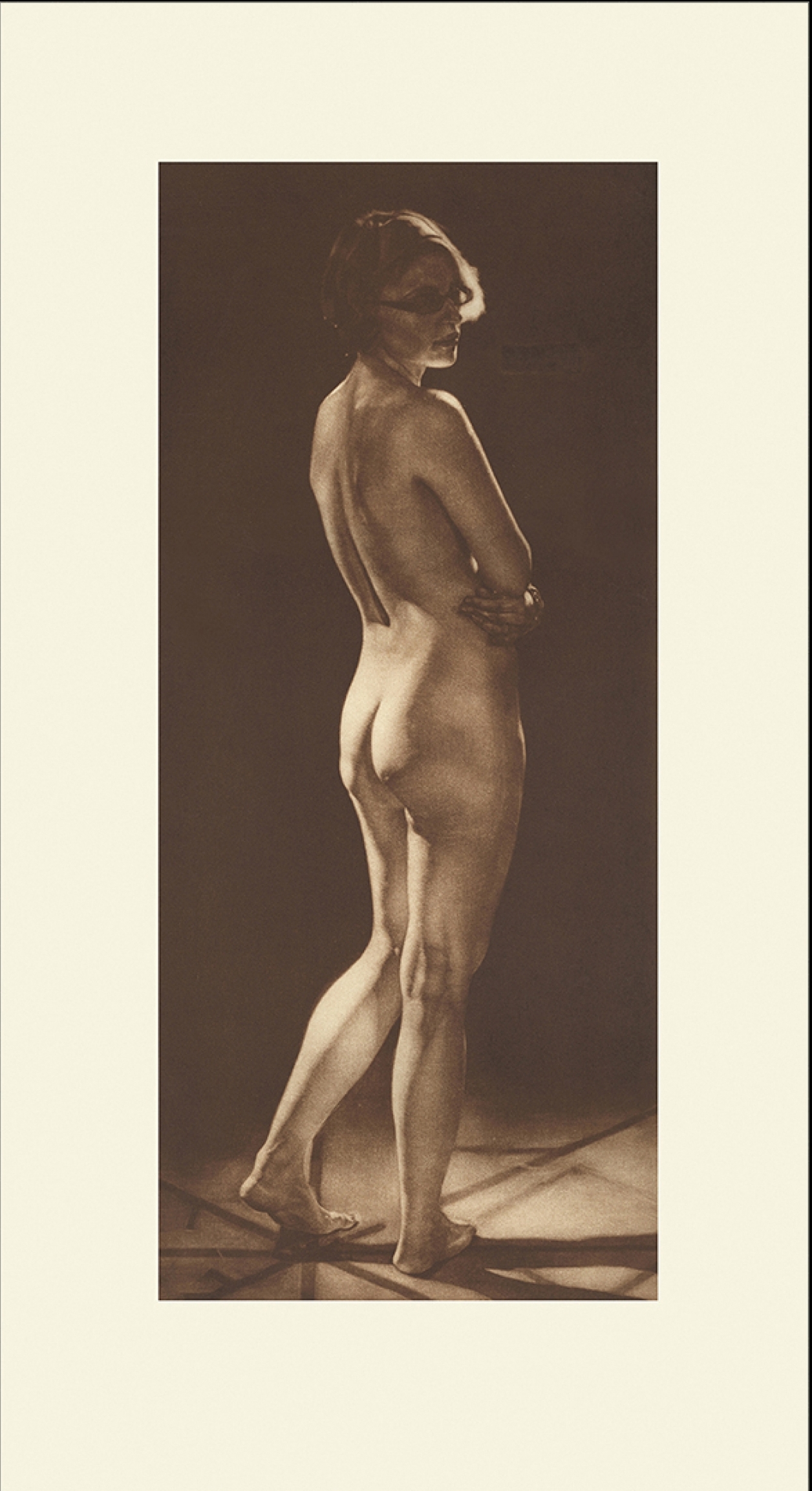 Tracy in Warm Light Mezzotint (Intaglio Drawing on Copper) Plate: 9 1/2" x 21"