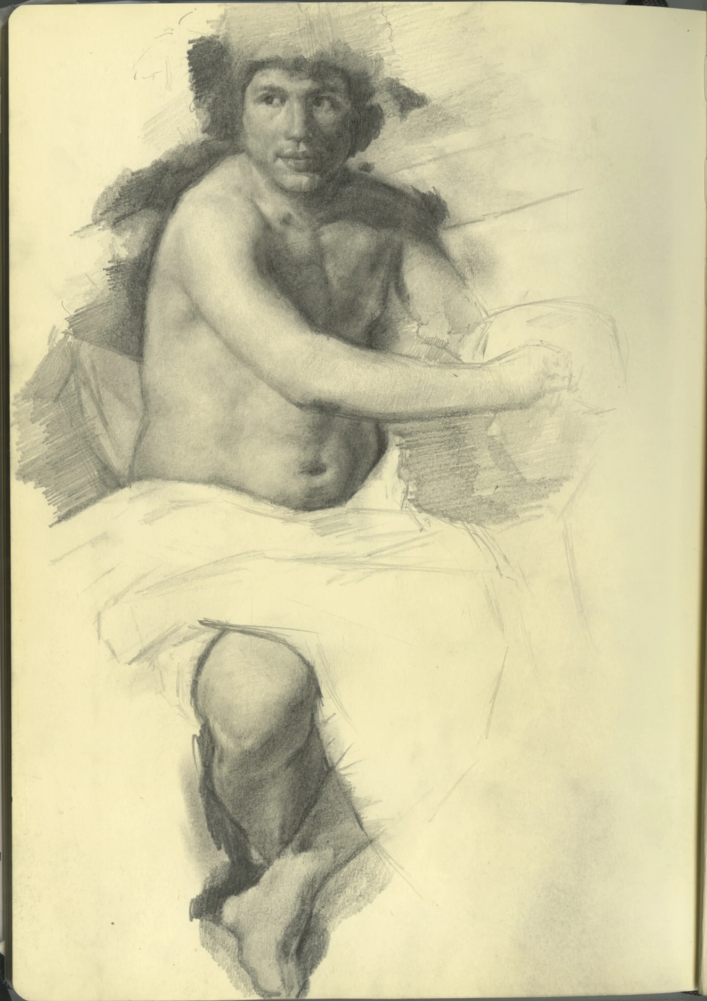 Sketchbook Study after Velazquez "The Drinkers" (Copy)