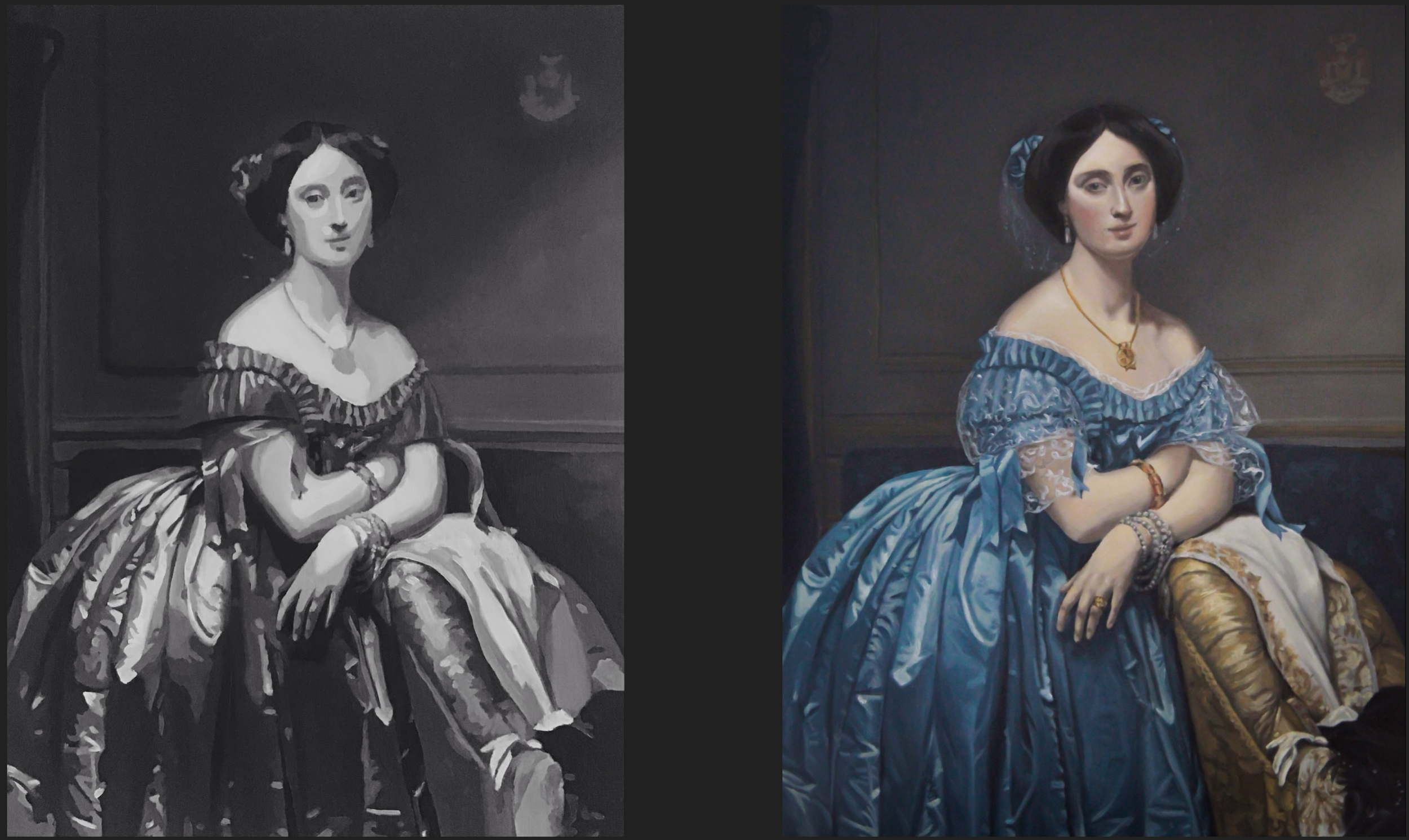 Painting I: Black and White/ Color Master Copy after Ingres