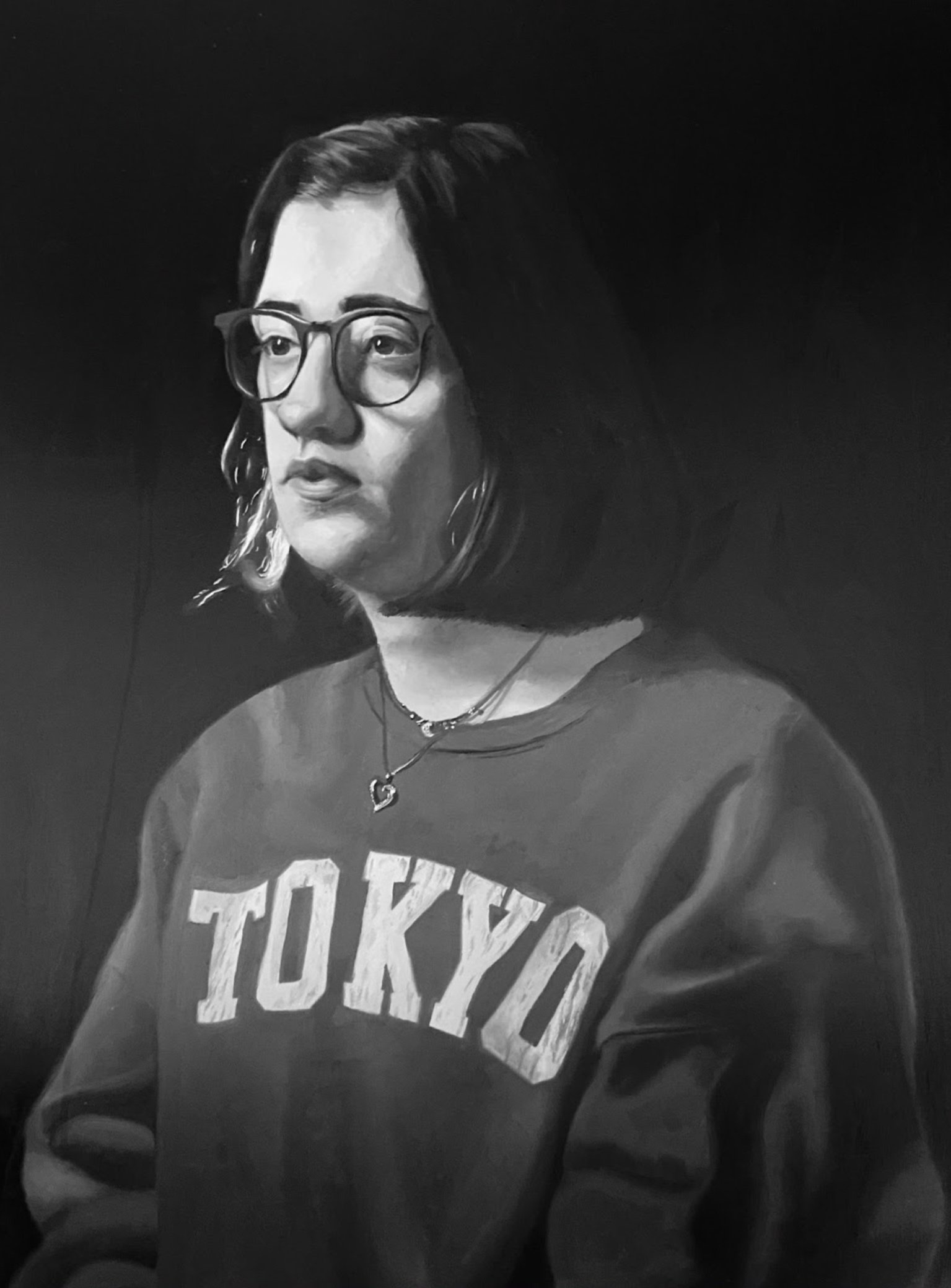 Painting I: Black and White Portrait Project