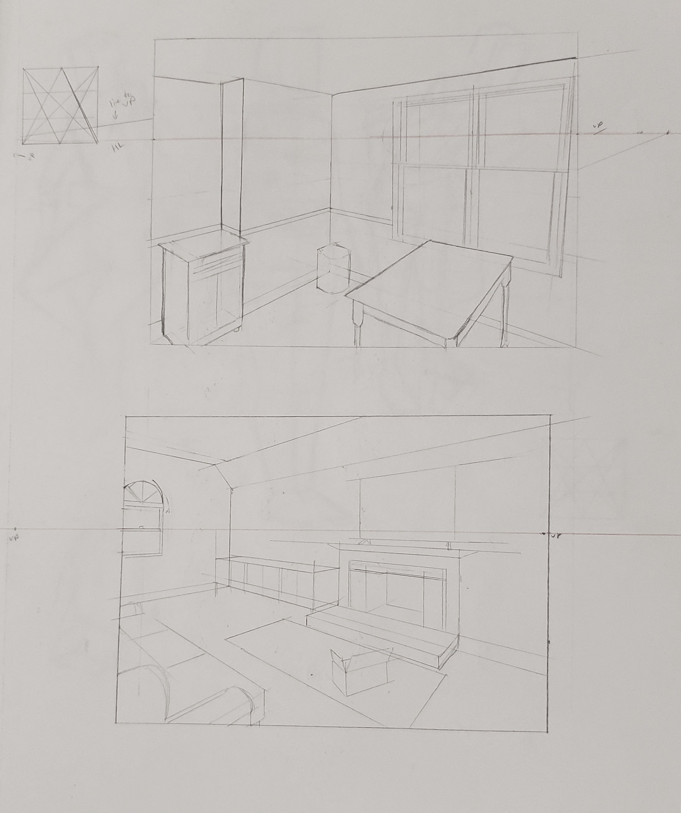 Drawing II: Interior Compositional Studies in Sighted 2pt