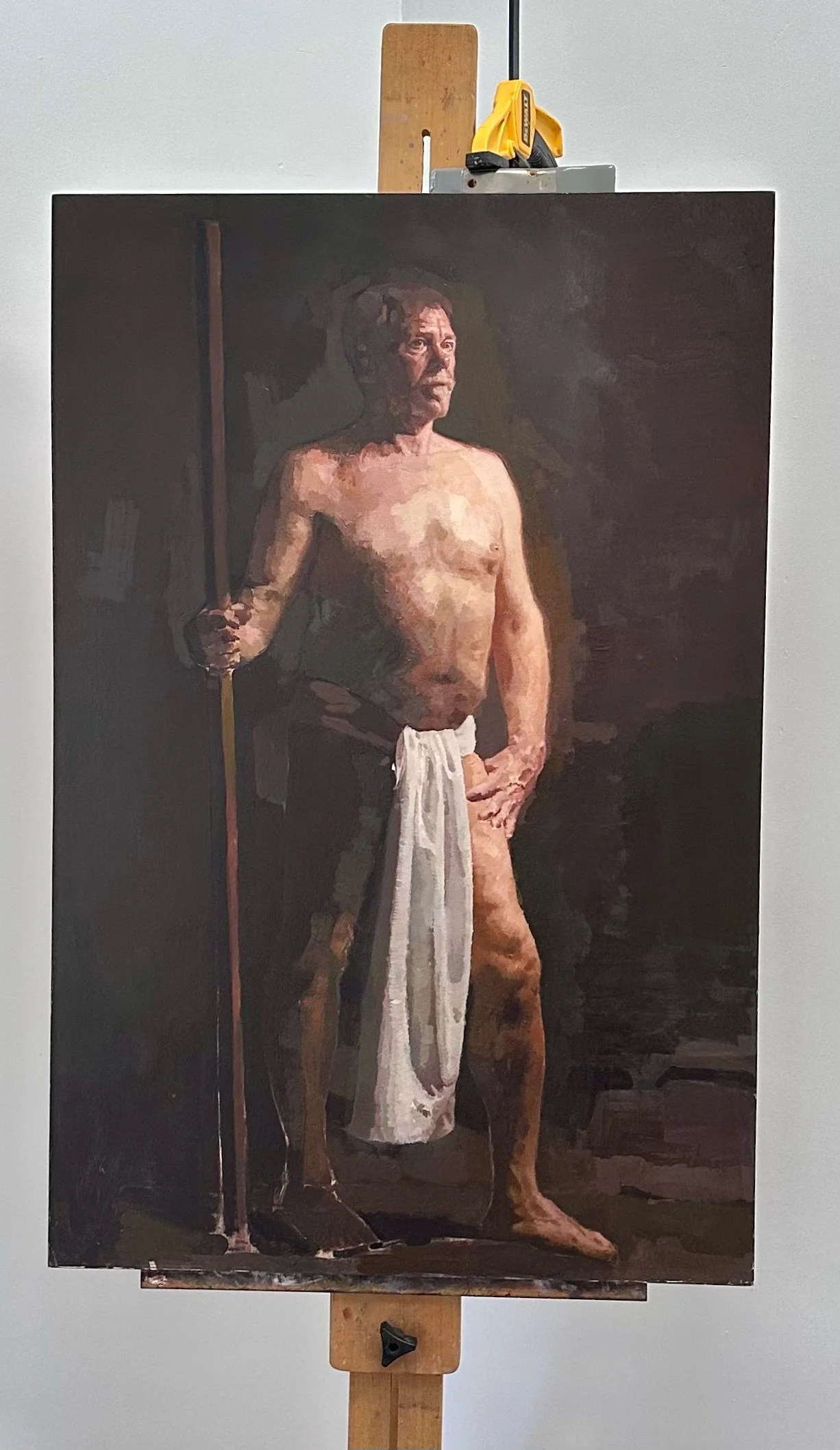 Dallas in Loin Cloth in Progress