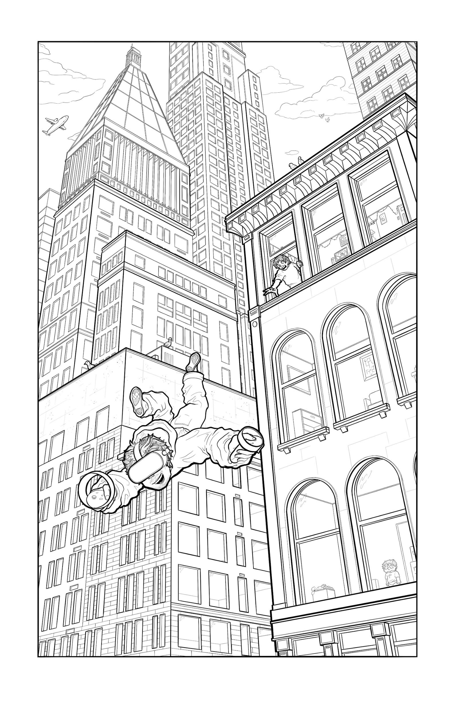 Perspective I: CA, GA, IL

 

 Project 4: The Sky Is Falling Digital Drawing in Photoshop 16” x 9” 