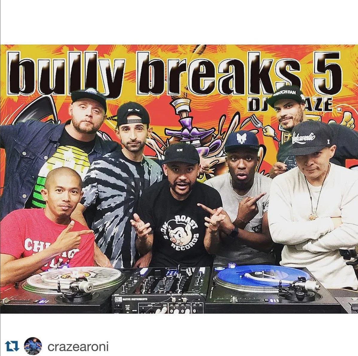 Dj Craze, Dj Qbert, Dj Inbituin, Dj Hard Rich, Dj Julicio, Dj Teeko, Louie Arson !!!