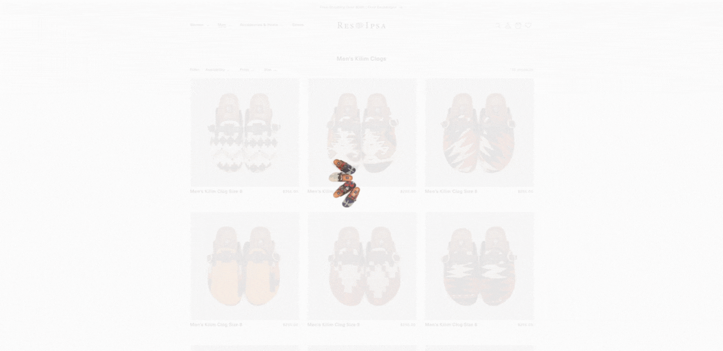 custom web preloader animation shoes spinning in circle like preloader