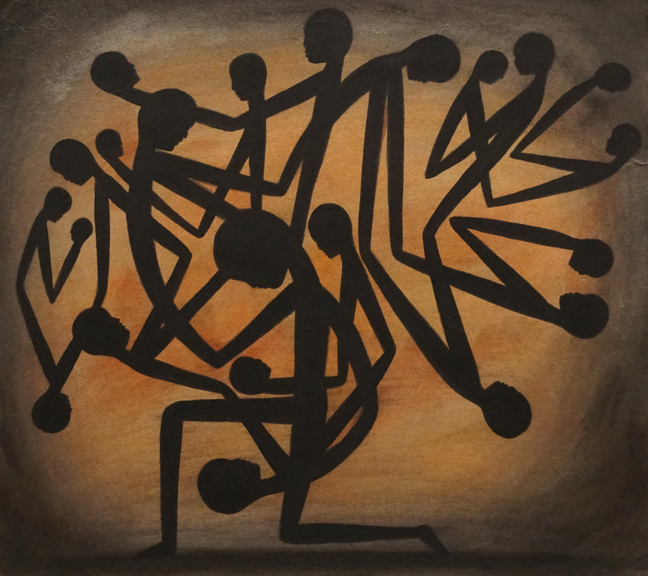 Many Brothers - 11 x 13 inches - Tempera on Paper