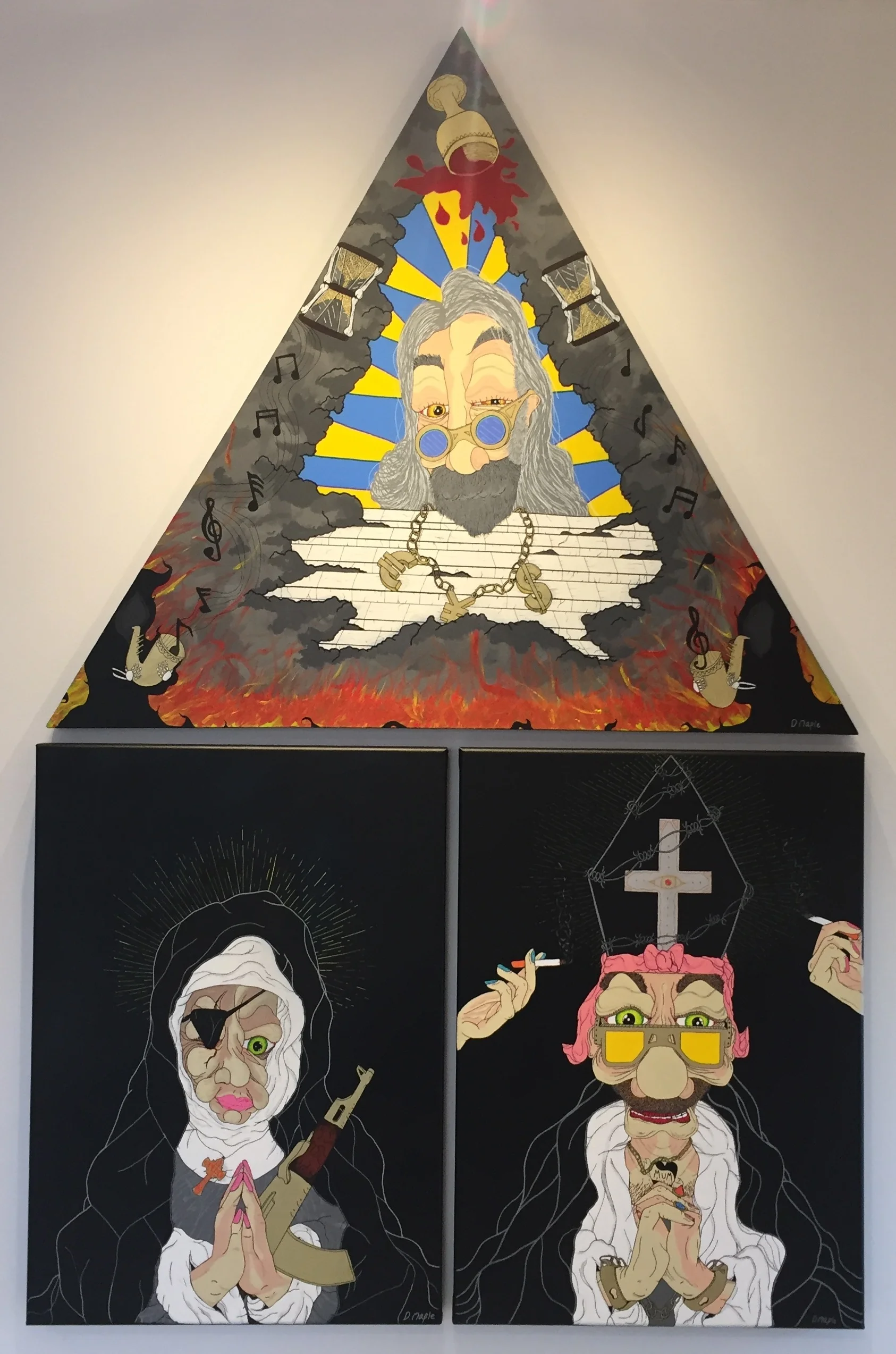The Gutter Bible Triptych - Denzel Maple