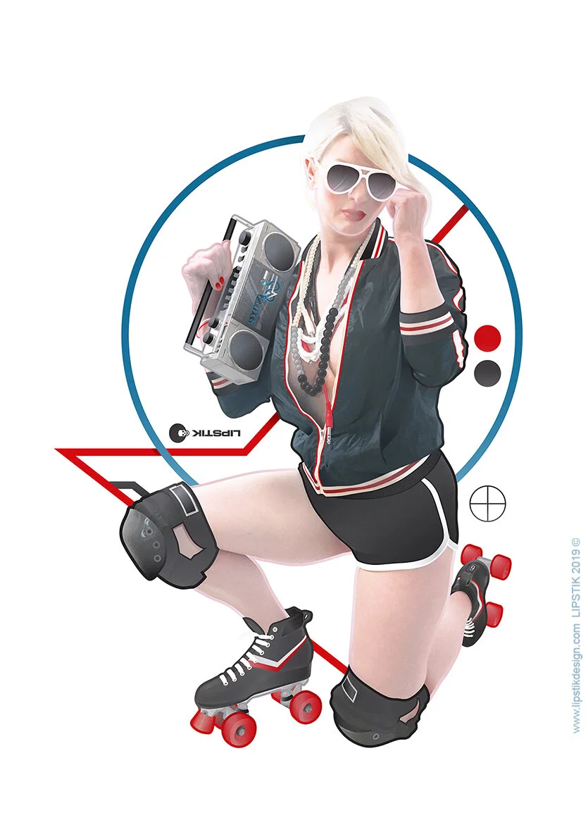 Video Pinup Postcard Set - LIPSTIK