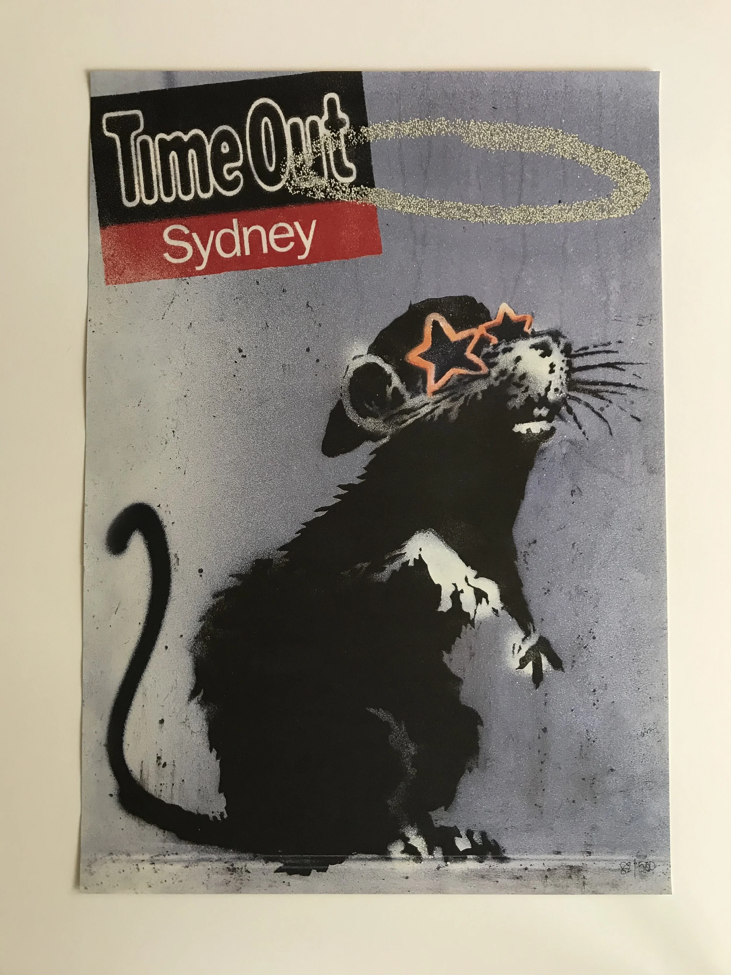 Banksy Rat Poster Limited Edition Sydney