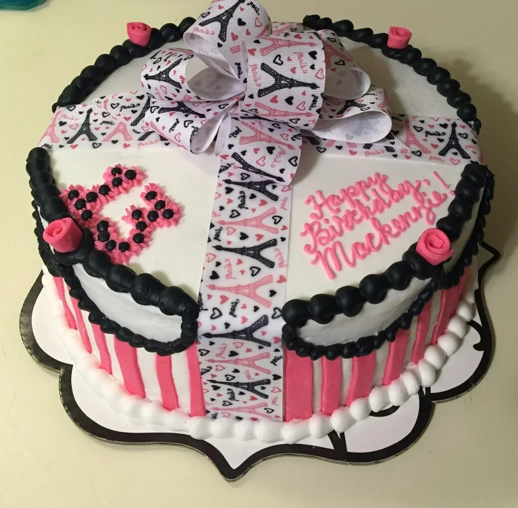 Paris Giftbox Cake