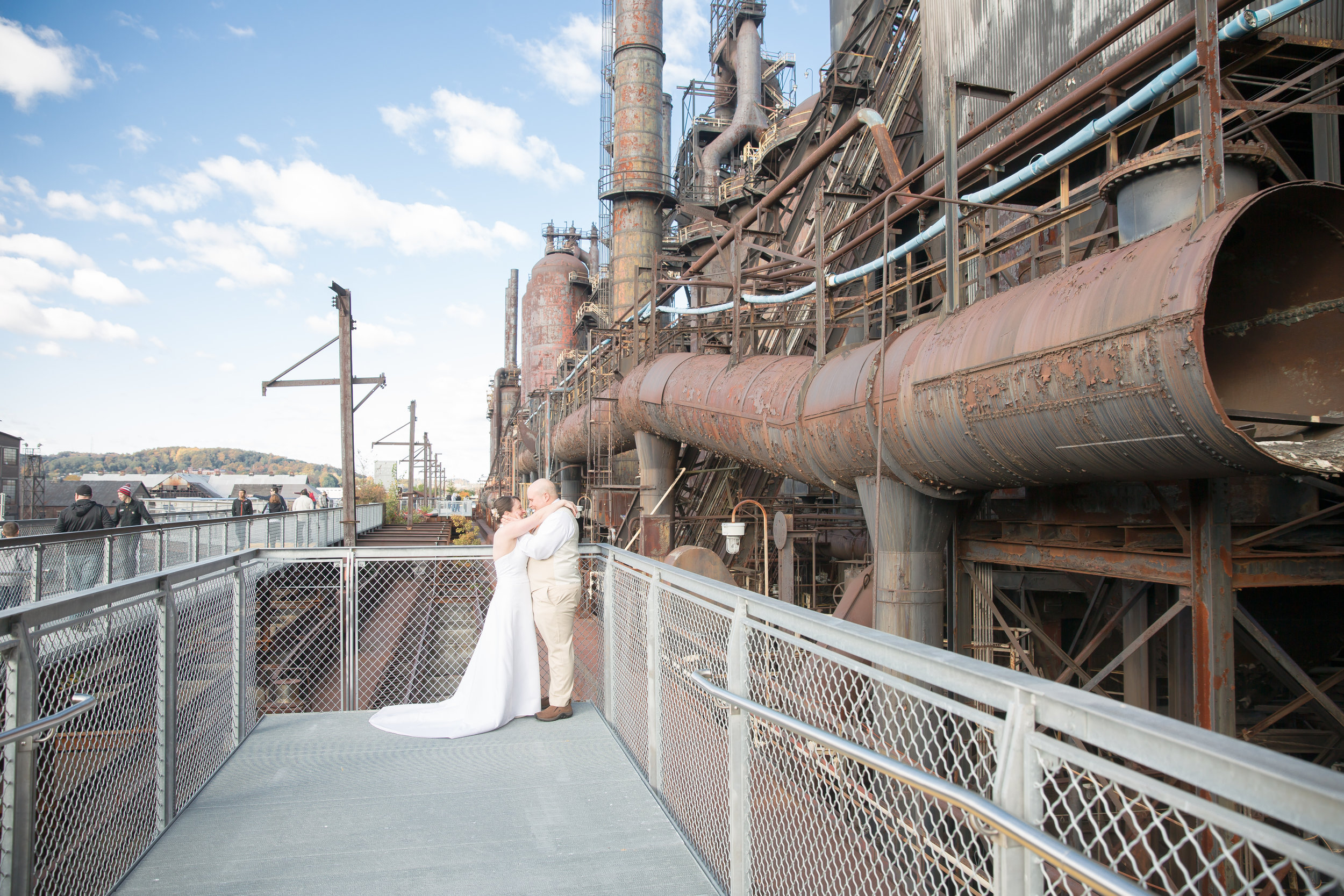 We are so blessed to live by such an amazing piece of history, Bethlehem Steel Stacks! Love Christine and Dom in this!