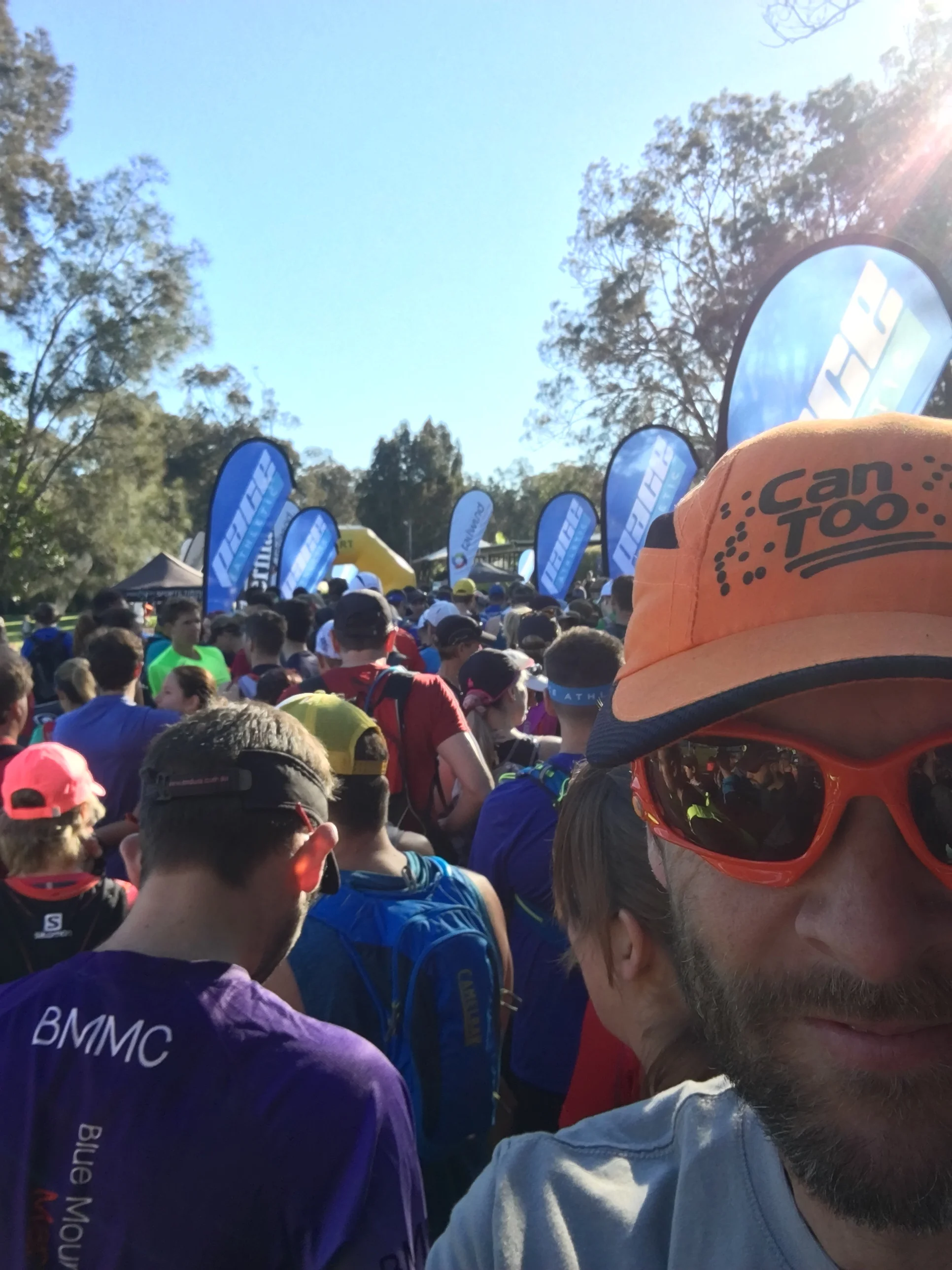 Starting chute on a trail run at raffertys resort, lake macquarie