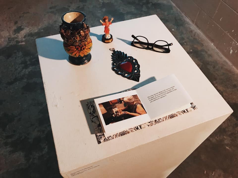 Remembering Margarita, Found Objects, and Handmade Book (2018)