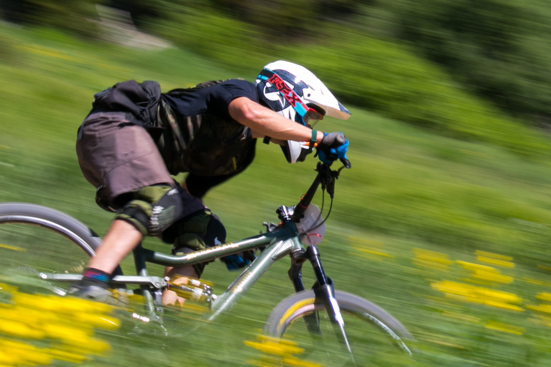  Matt Miller finishing out stage two of the Rocky Mountain Enduro in Winter Park 2017 