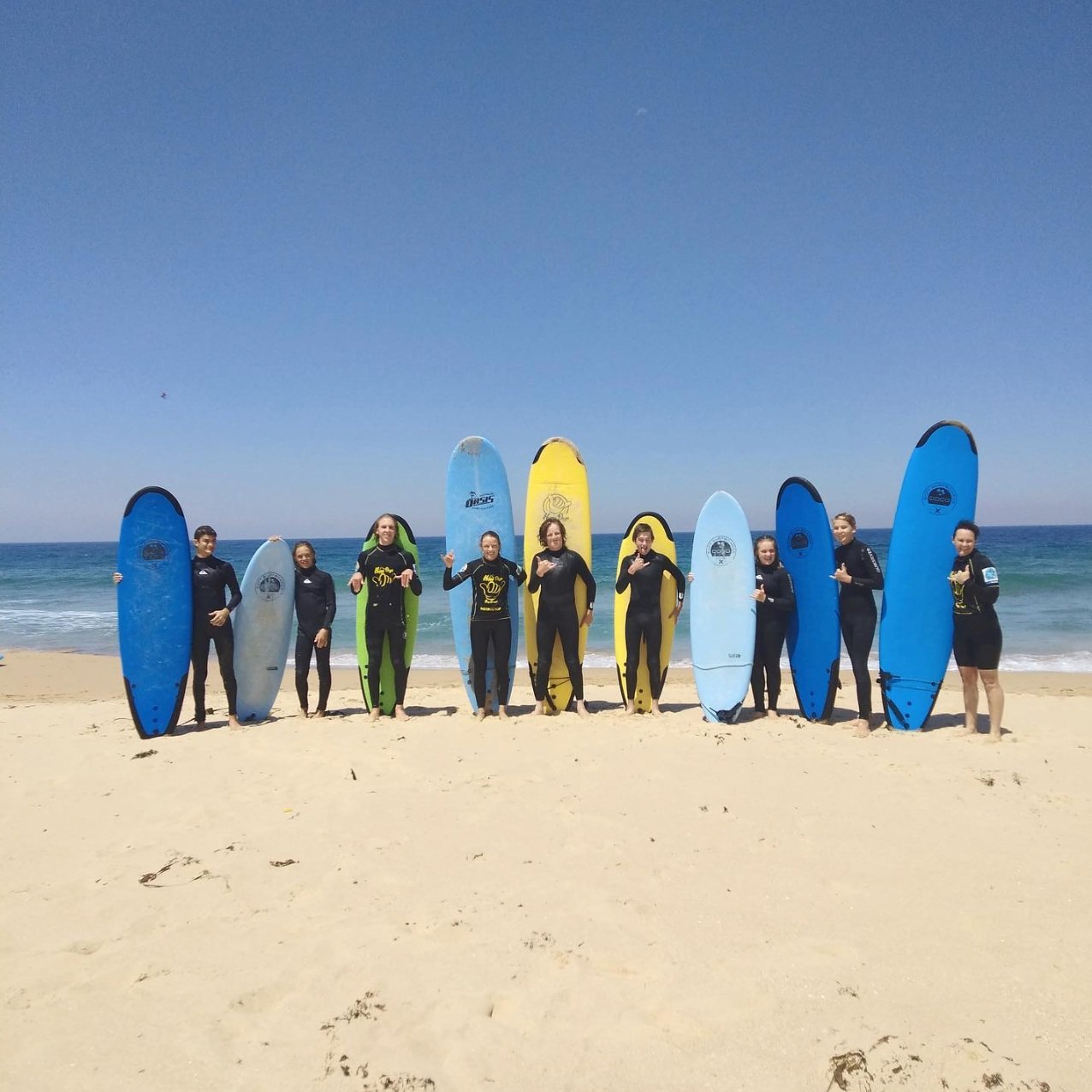 Surf lesson Wollongong team Christmas party