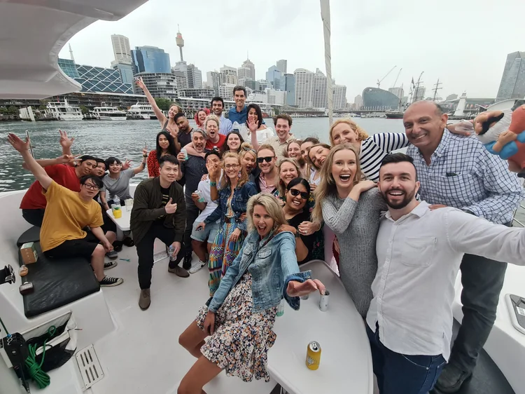 Corporate team day on Sydney Harbour
