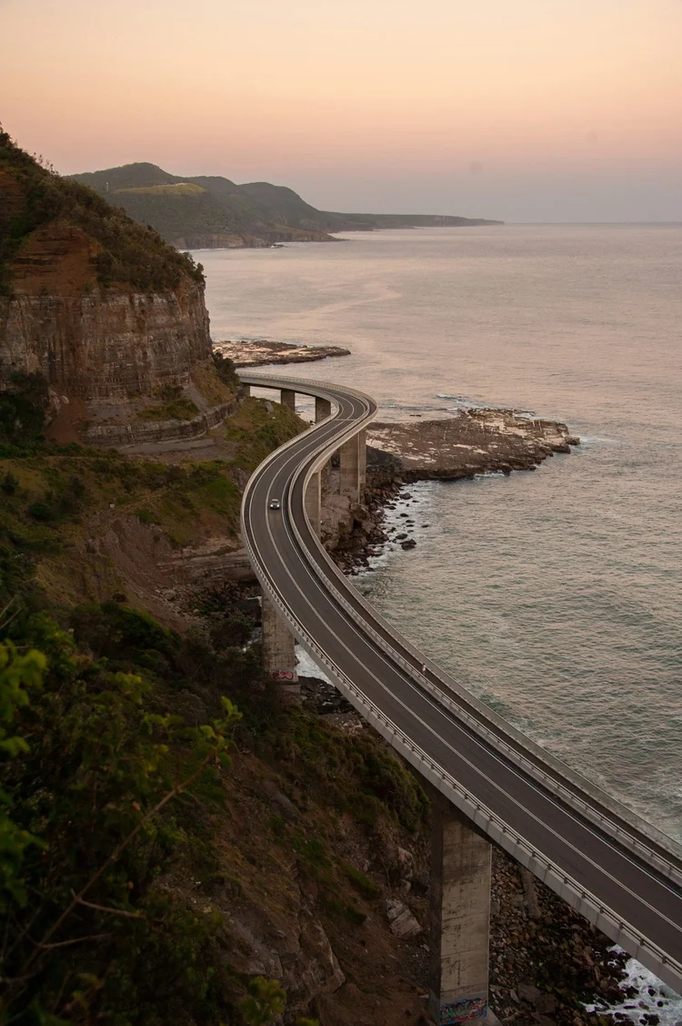 Sea Cliff Bridge on the Grand Pacific Drive, the coastal finale of our 7-day Sydney, Canberra and South Coast tour