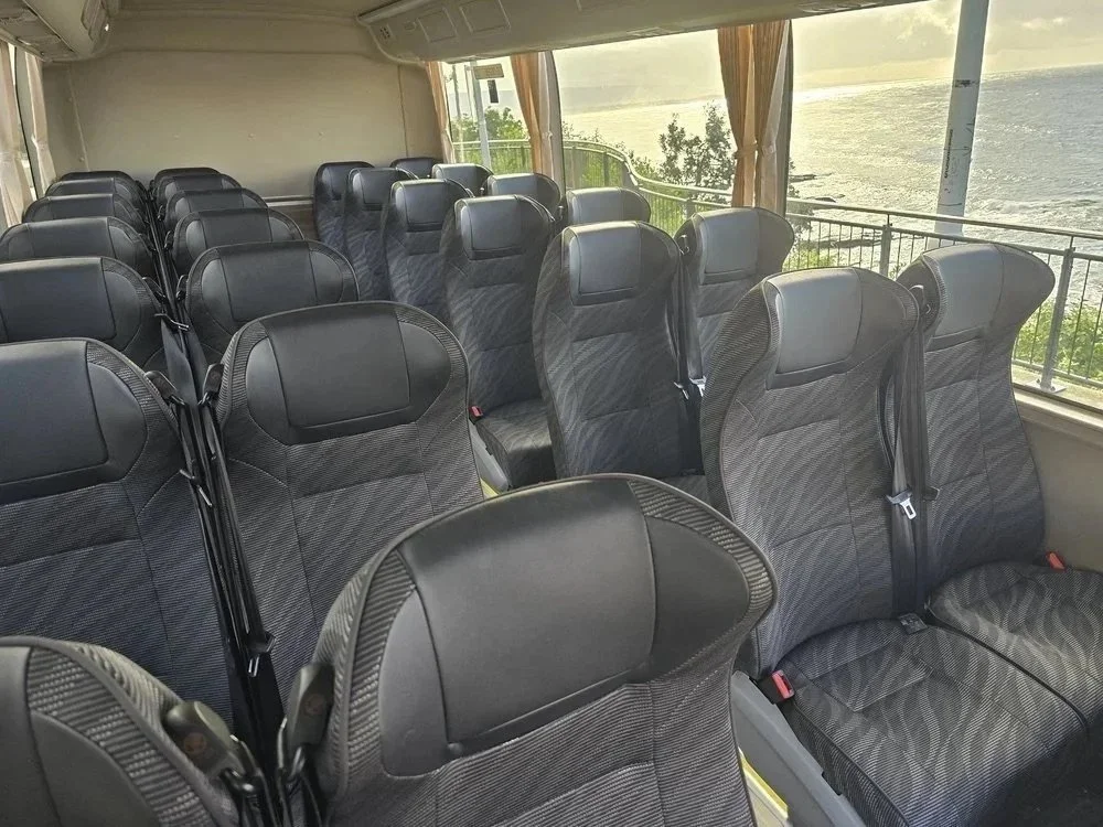 Inside an Urban Legends coach on a Bowral charter