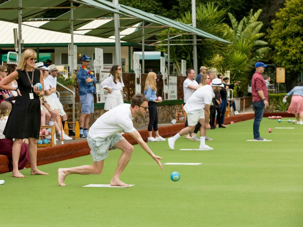 Barefoot bowls Wollongong Christmas party idea
